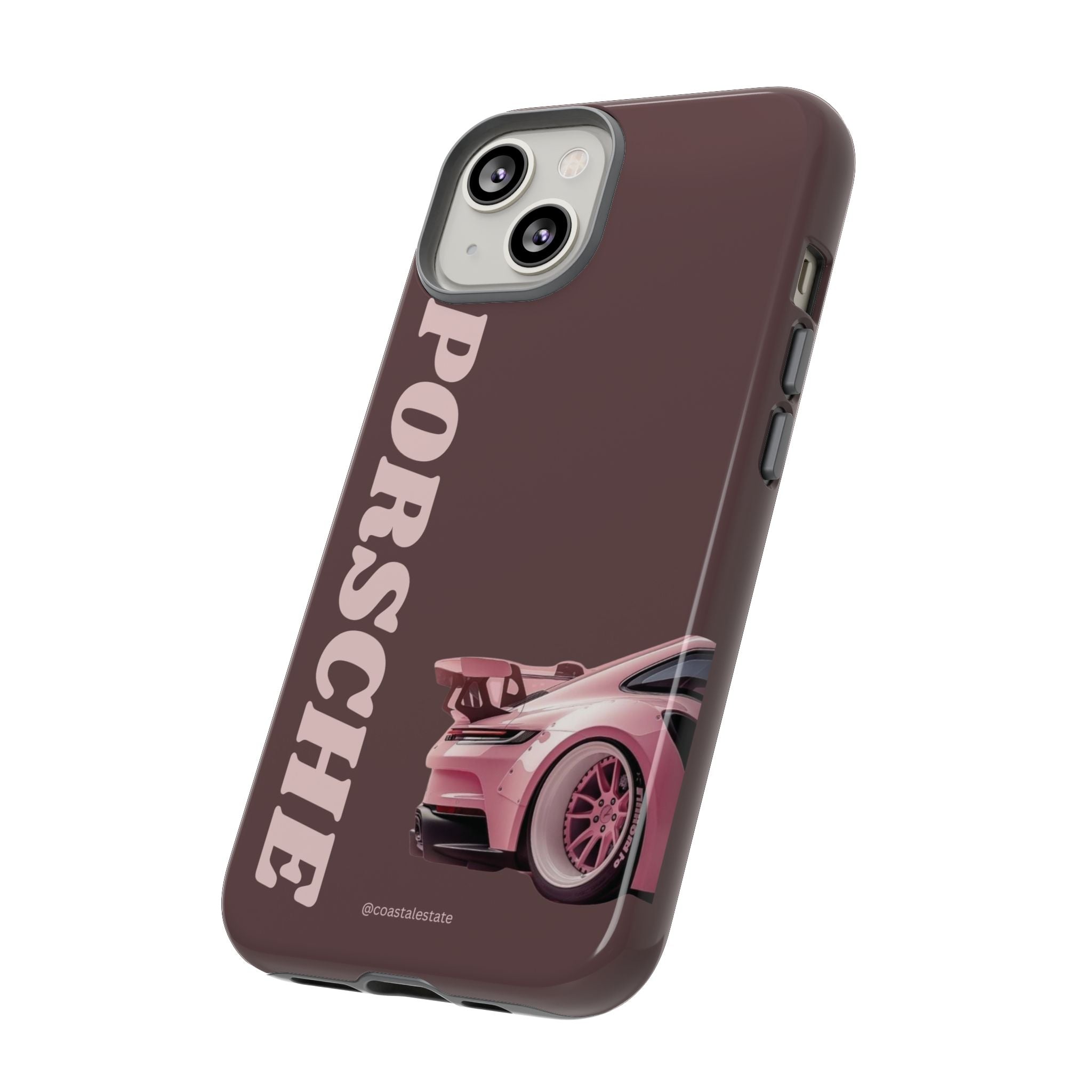 Pink Porsche Illustration Phone Case | iPhone Samsung
