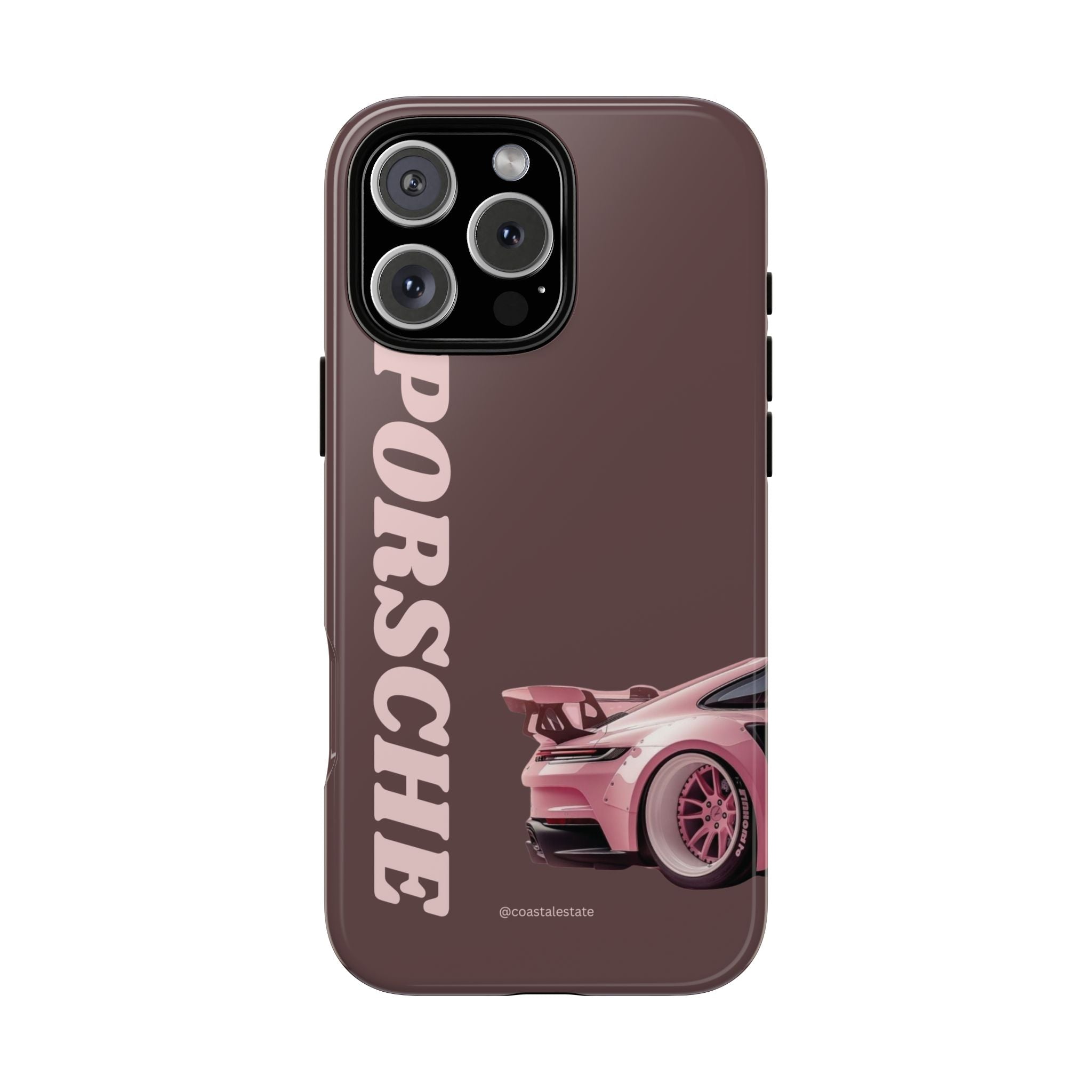 Pink Porsche Illustration Phone Case | iPhone Samsung