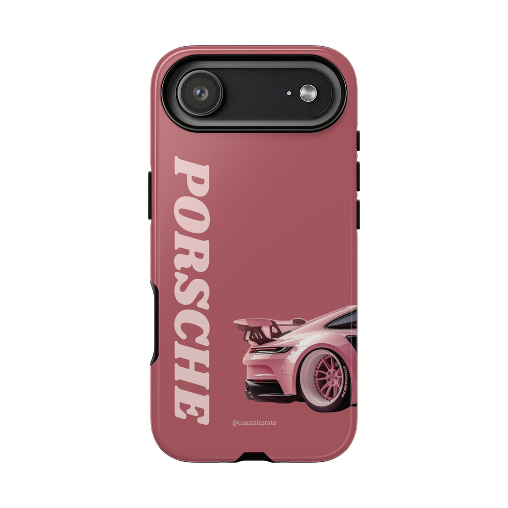 Pink Porsche Graphic Tough Case | Sport Car Phone Cover