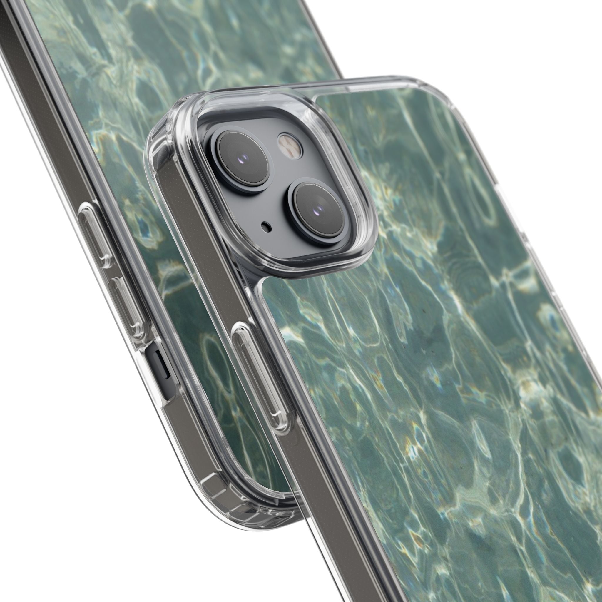 Clear Case — Aqua Pool Water Pattern Phone Case