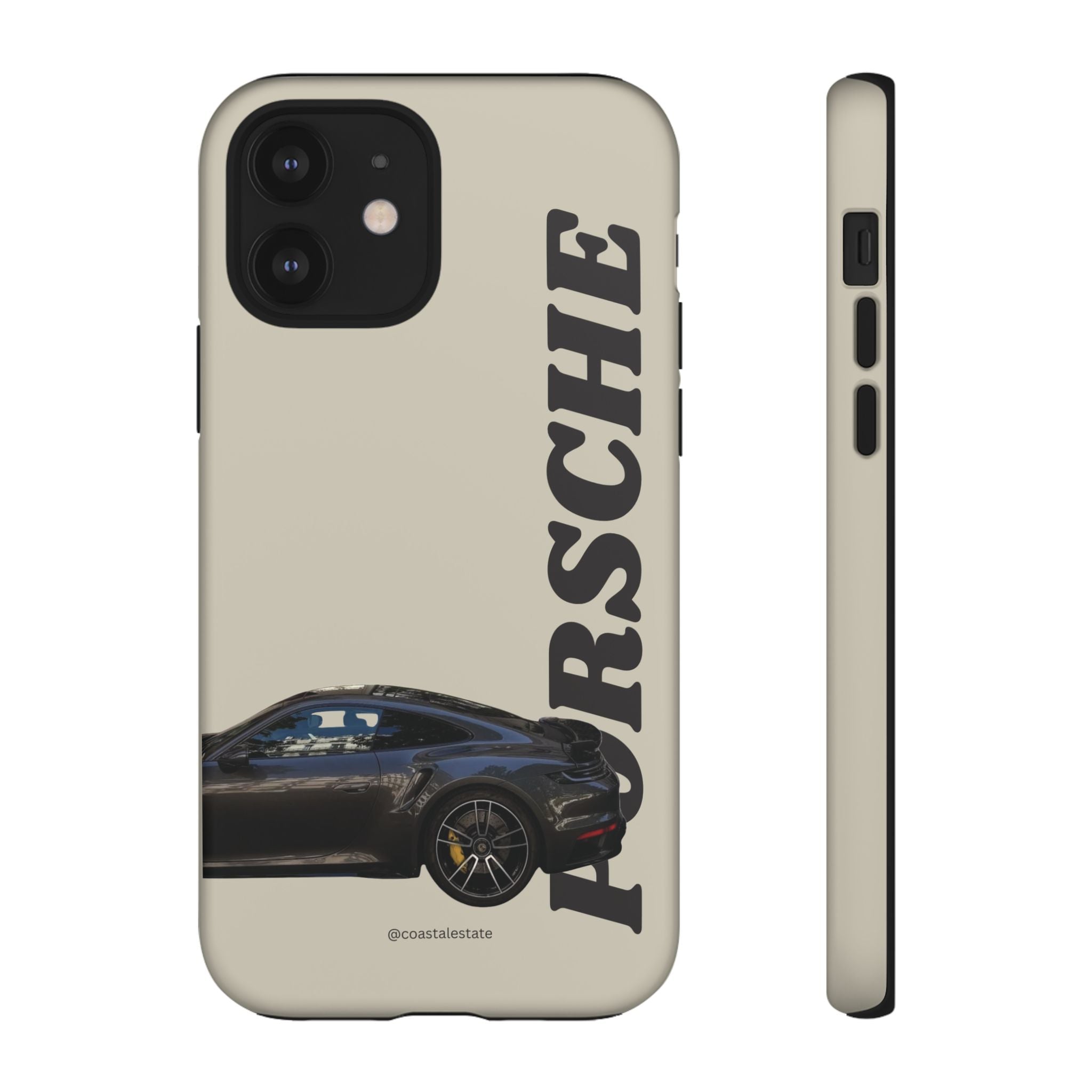 Black Porsche Side Profile Phone Case | Tough Protective Phone Case