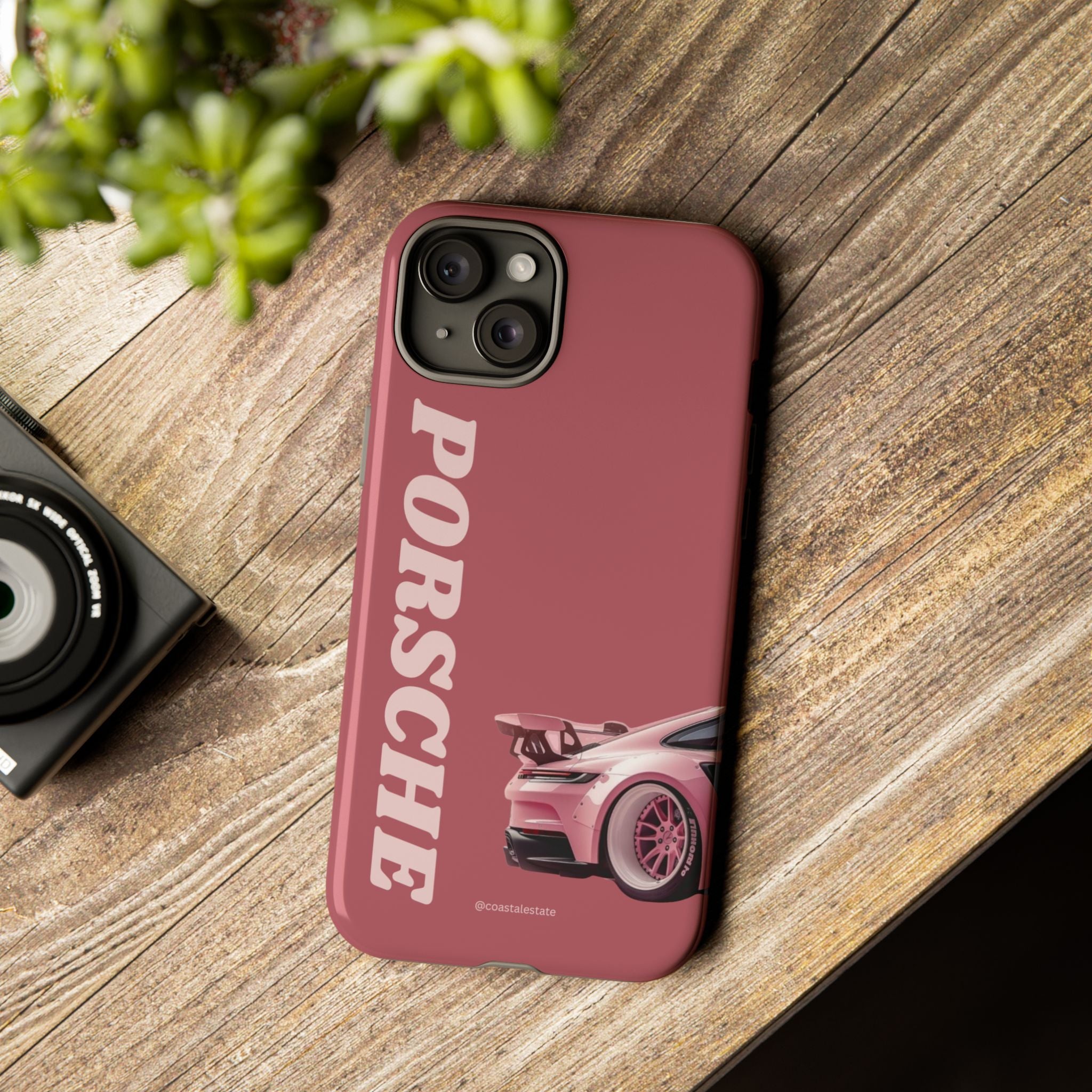 Pink Porsche Graphic Tough Case | Sport Car Phone Cover
