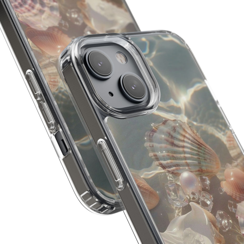 Seashell Pearl Clear Phone Case