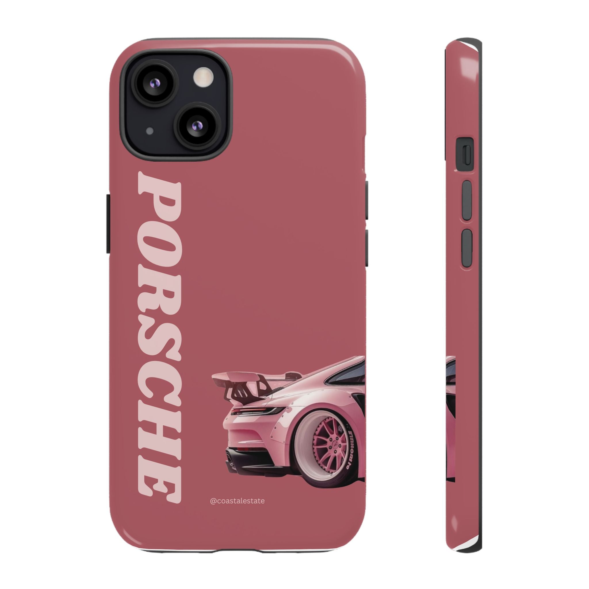 Pink Porsche Graphic Tough Case | Sport Car Phone Cover