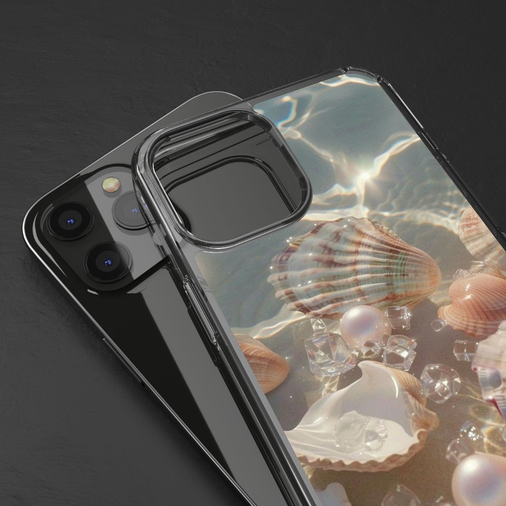 Seashell Pearl Clear Phone Case