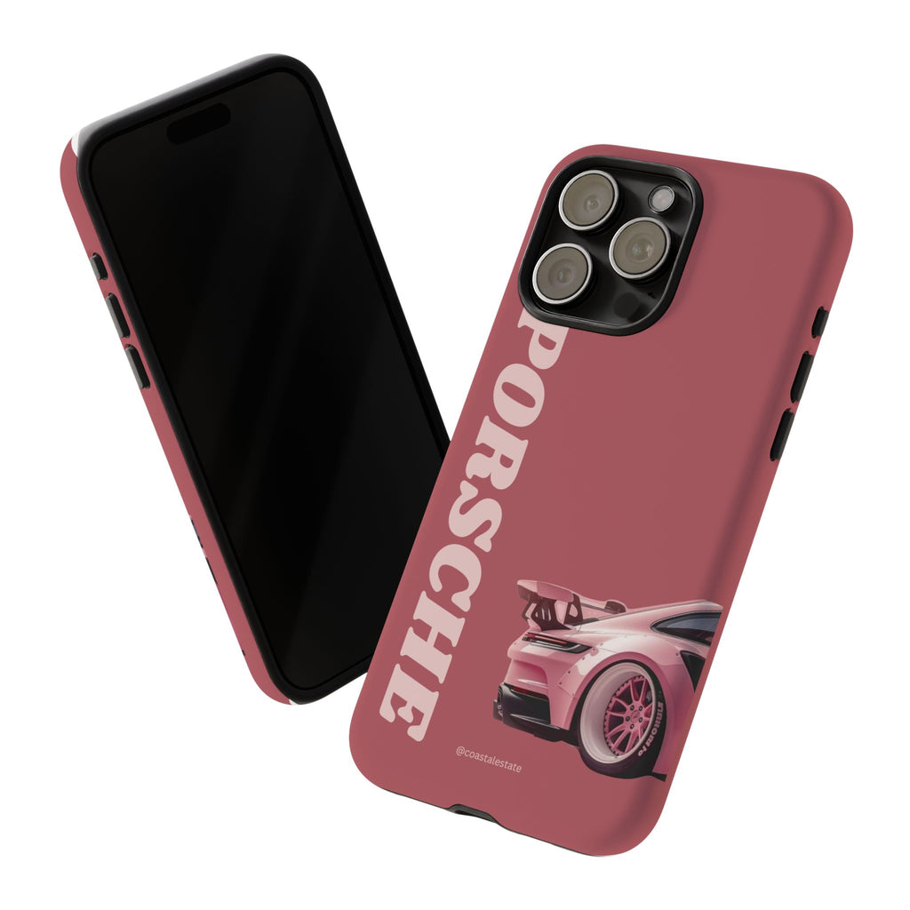 Pink Porsche Graphic Tough Case | Sport Car Phone Cover