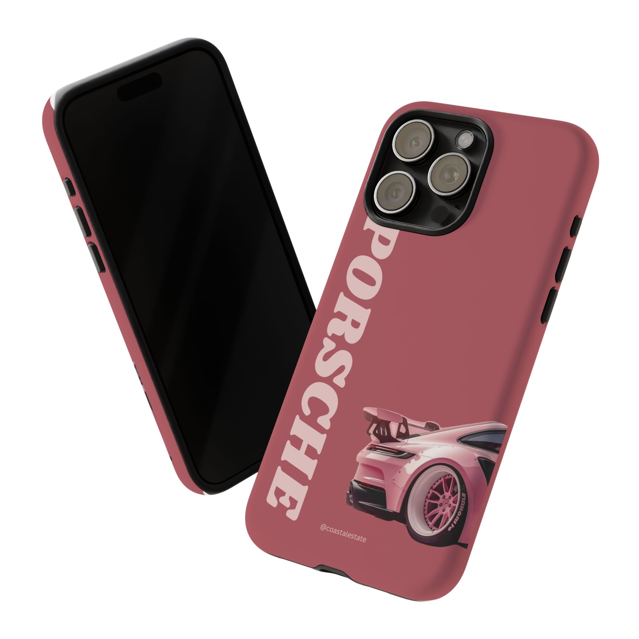 Pink Porsche Graphic Tough Case | Sport Car Phone Cover