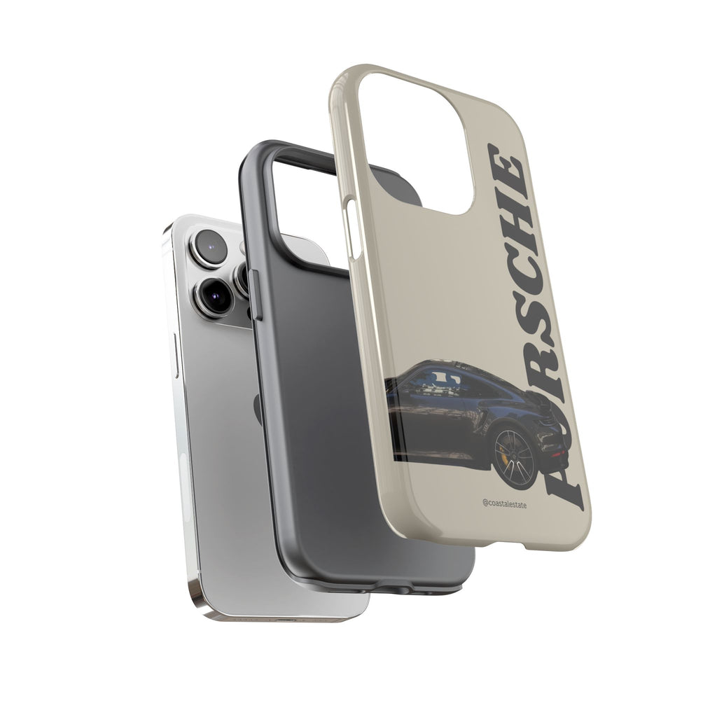 Black Porsche Side Profile Phone Case | Tough Protective Phone Case