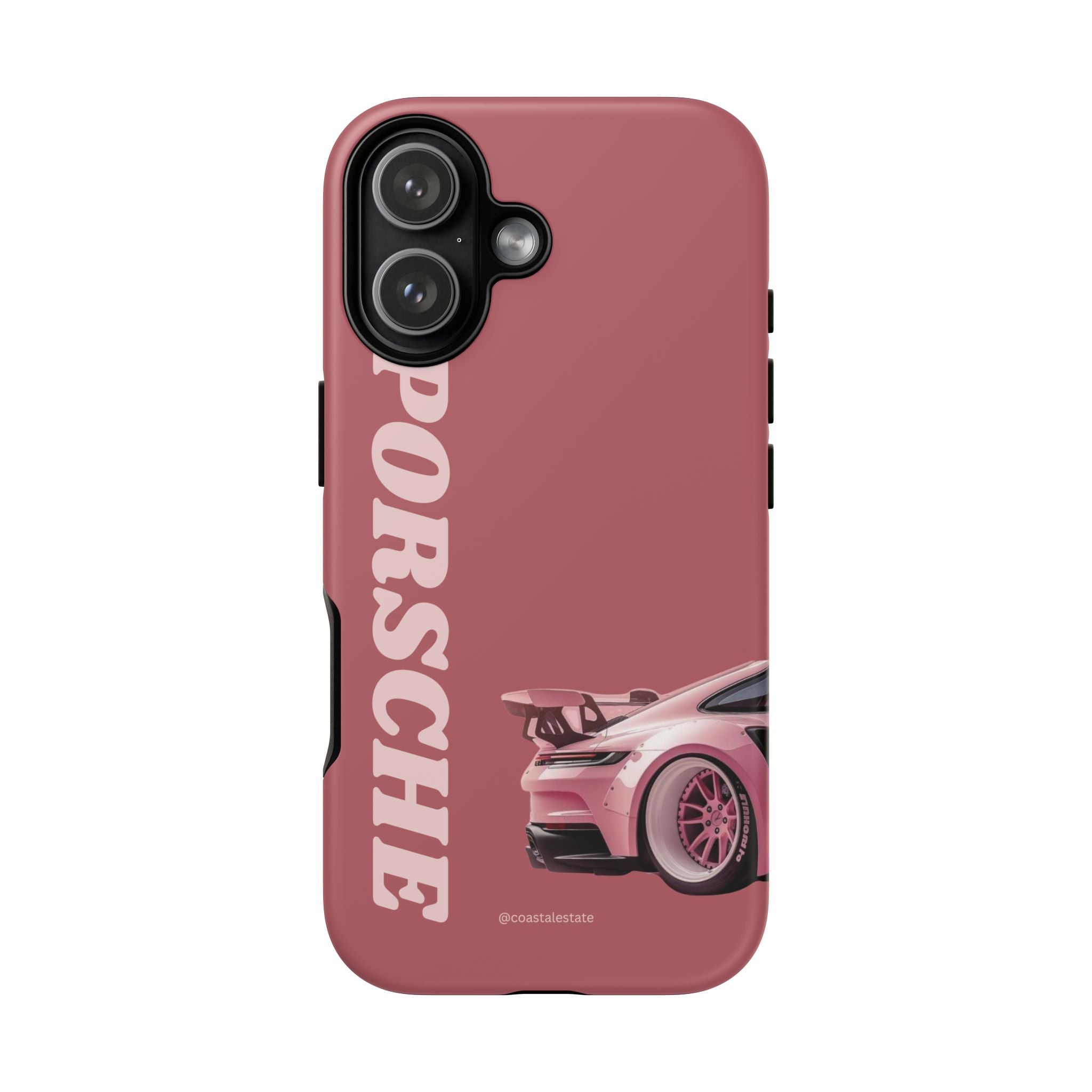 Pink Porsche Graphic Tough Case | Sport Car Phone Cover