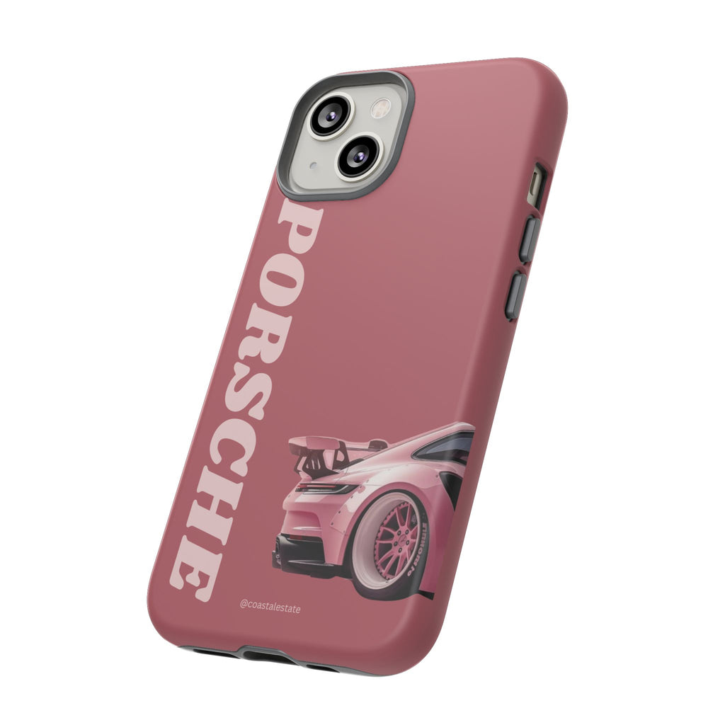 Pink Porsche Graphic Tough Case | Sport Car Phone Cover