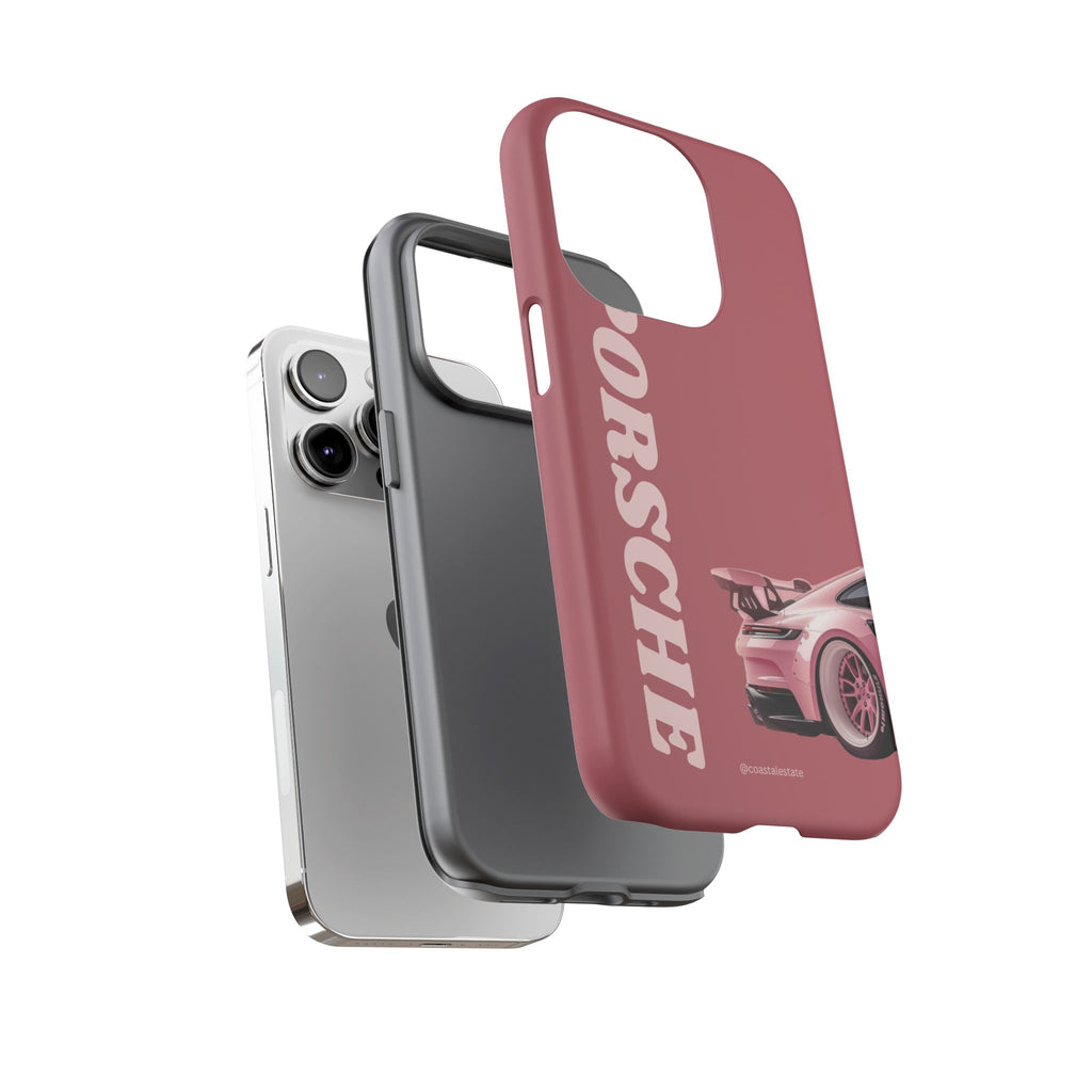 Pink Porsche Graphic Tough Case | Sport Car Phone Cover