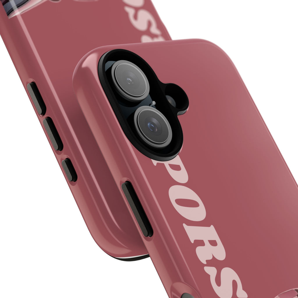 Pink Porsche Graphic Tough Case | Sport Car Phone Cover