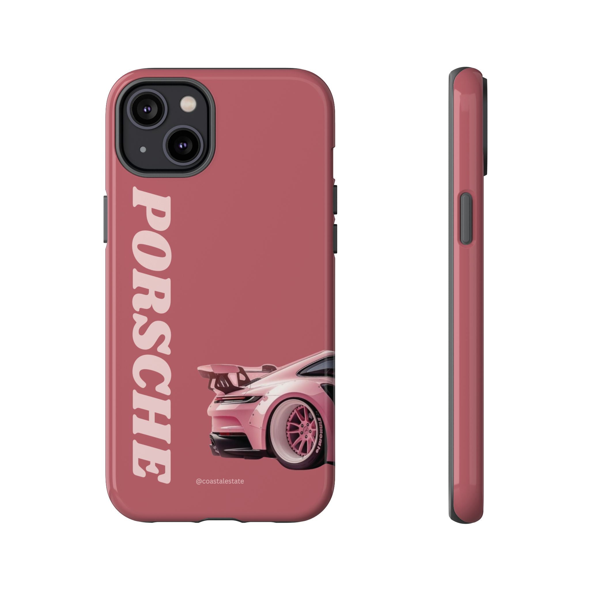 Pink Porsche Graphic Tough Case | Sport Car Phone Cover