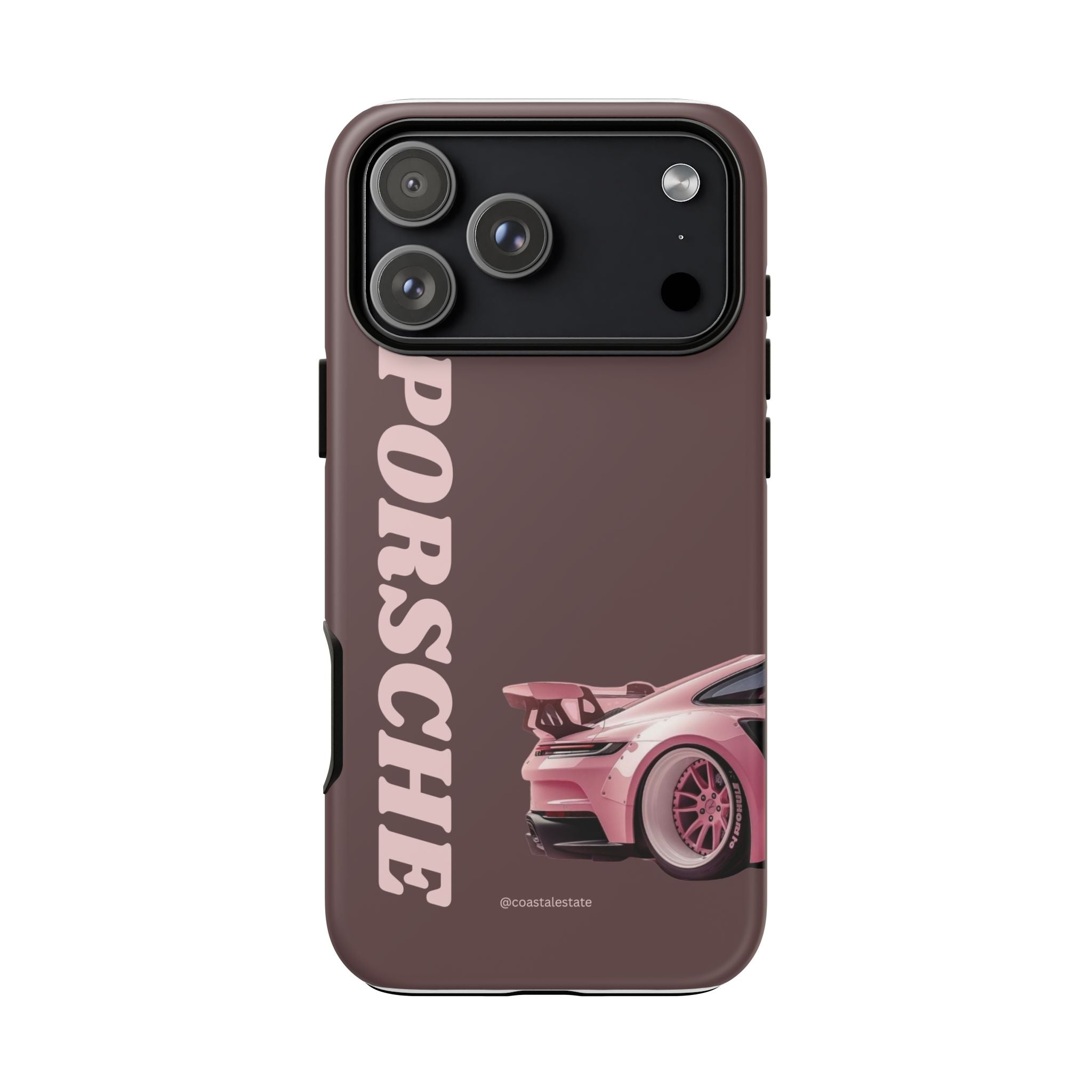 Pink Porsche Illustration Phone Case | iPhone Samsung