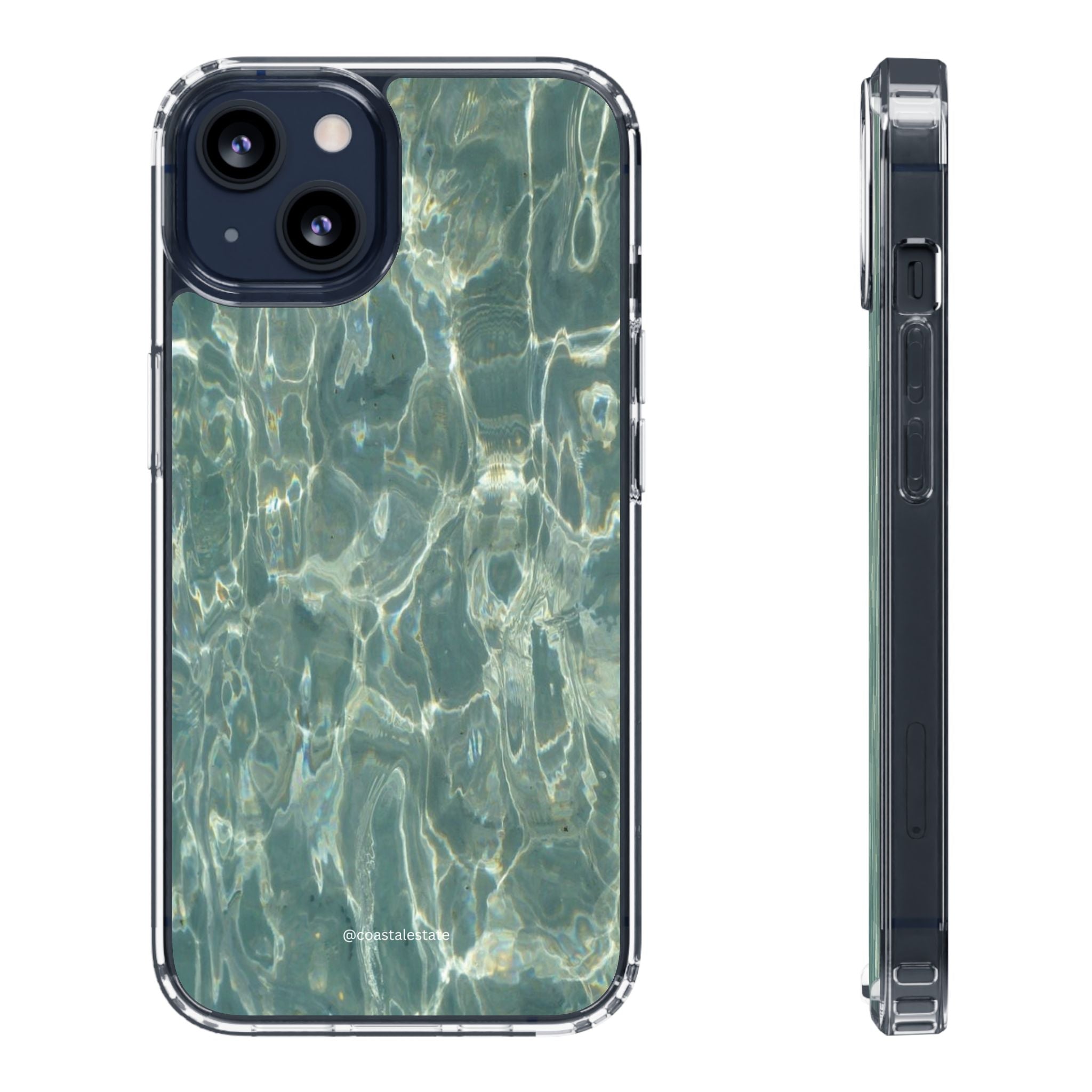 Clear Case — Aqua Pool Water Pattern Phone Case
