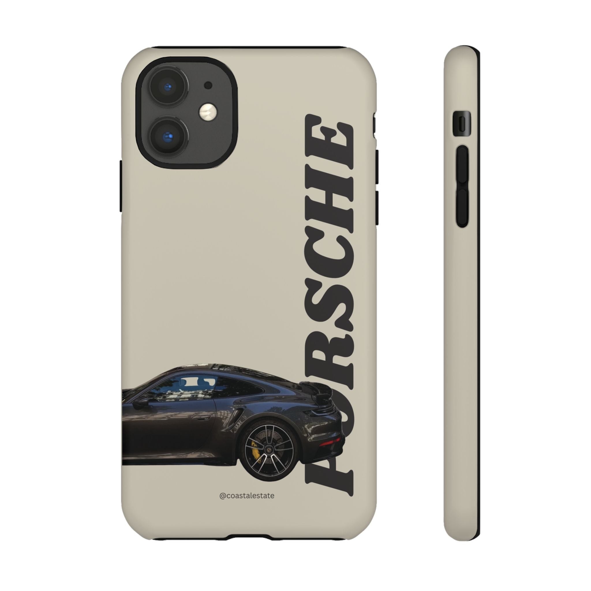 Black Porsche Side Profile Phone Case | Tough Protective Phone Case