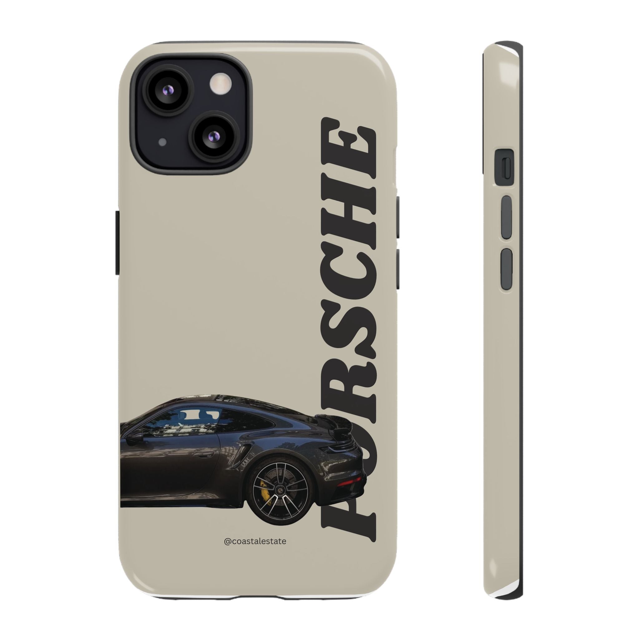 Black Porsche Side Profile Phone Case | Tough Protective Phone Case