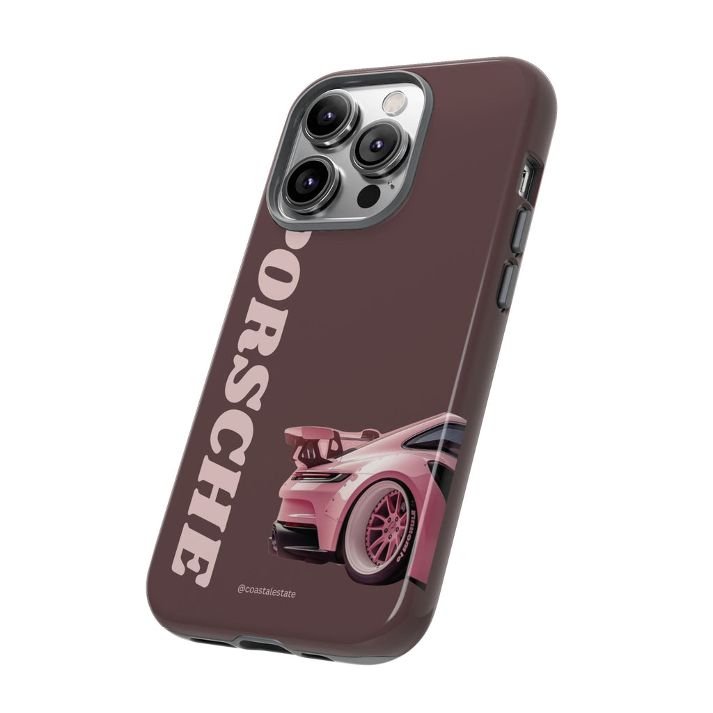 Pink Porsche Illustration Phone Case | iPhone Samsung