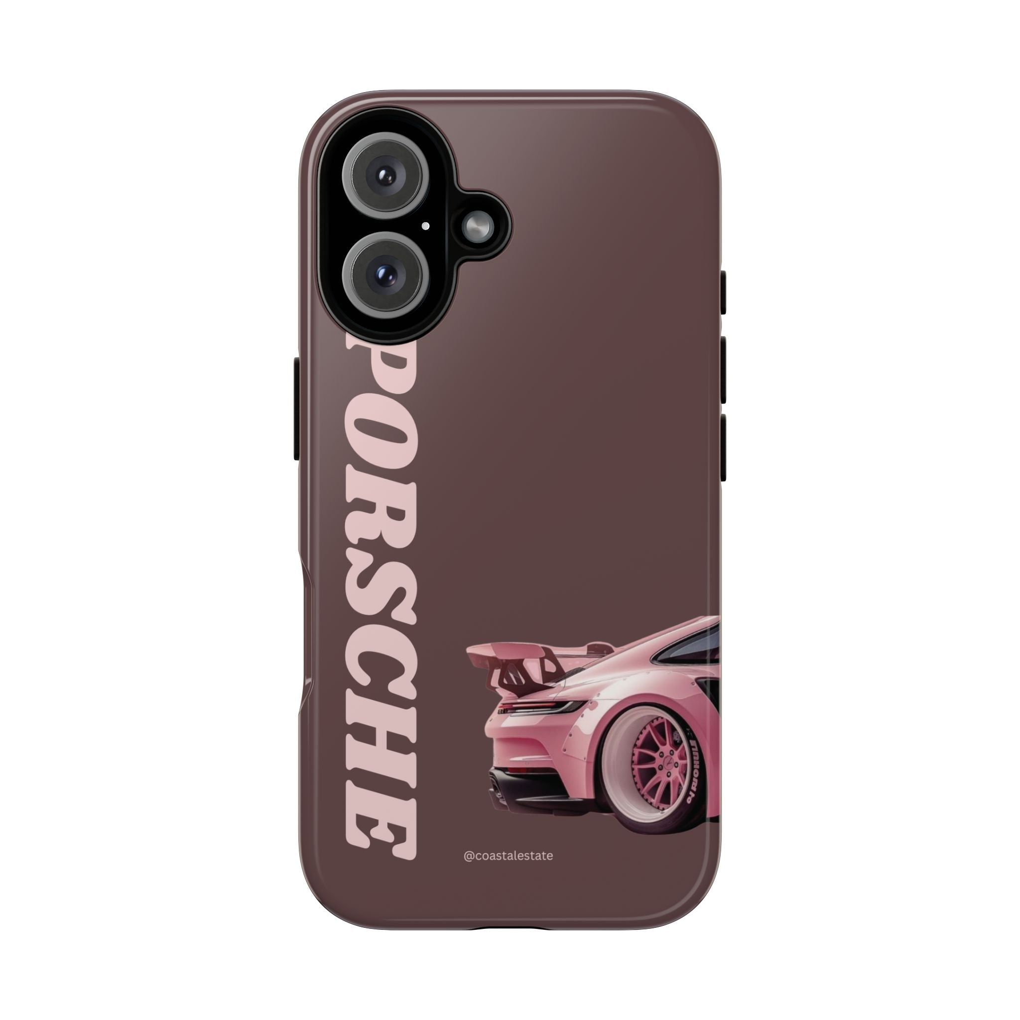 Pink Porsche Illustration Phone Case | iPhone Samsung