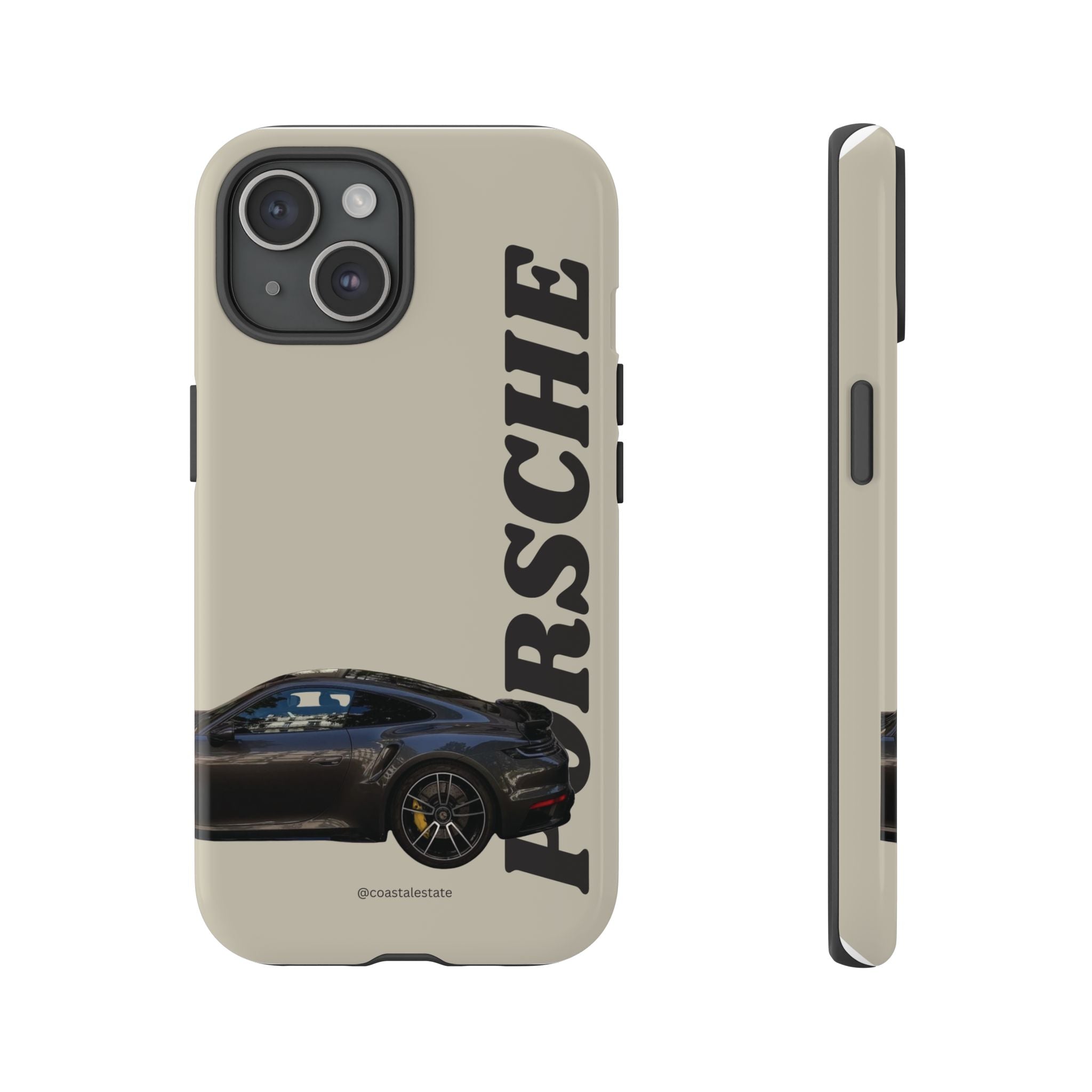 Black Porsche Side Profile Phone Case | Tough Protective Phone Case