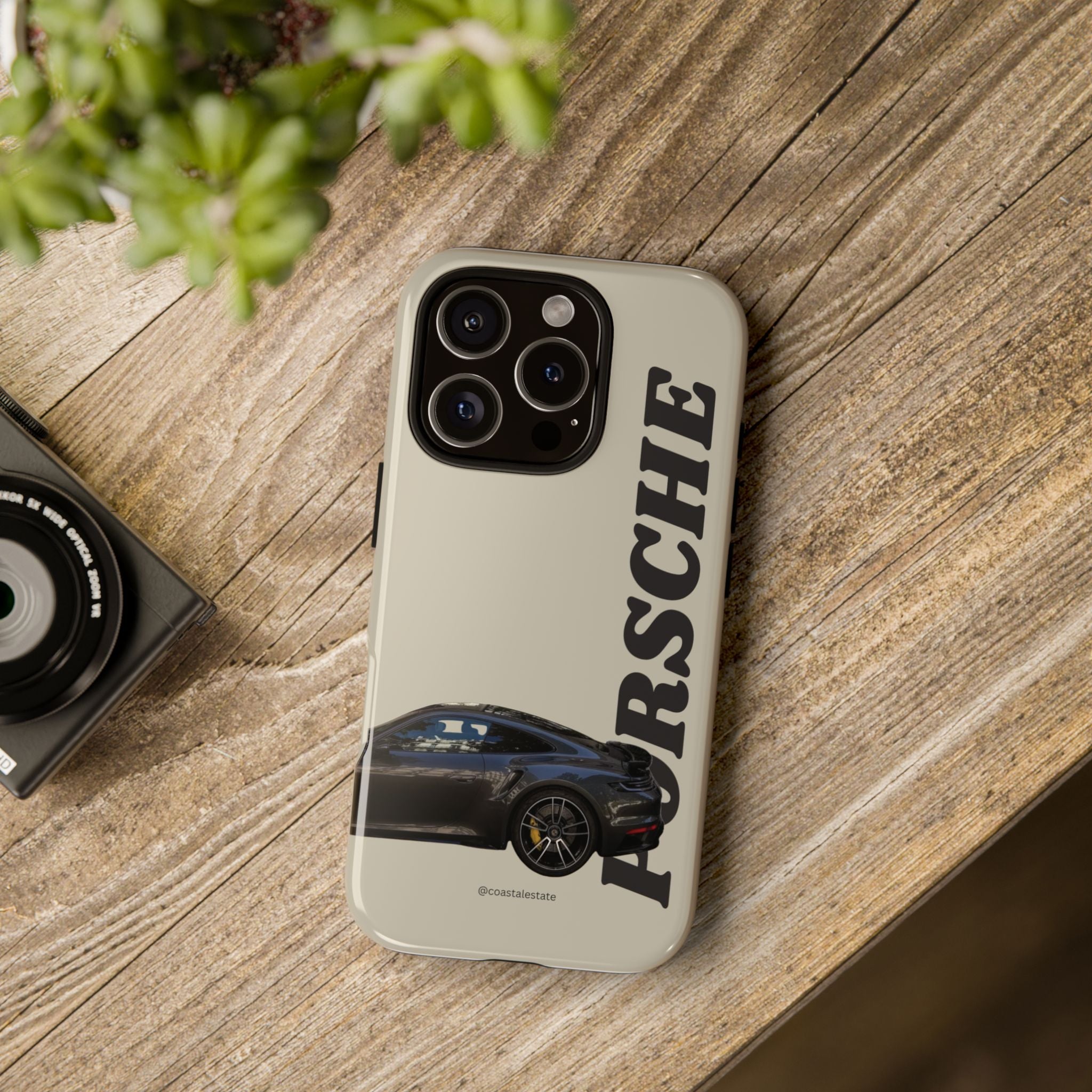 Black Porsche Side Profile Phone Case | Tough Protective Phone Case