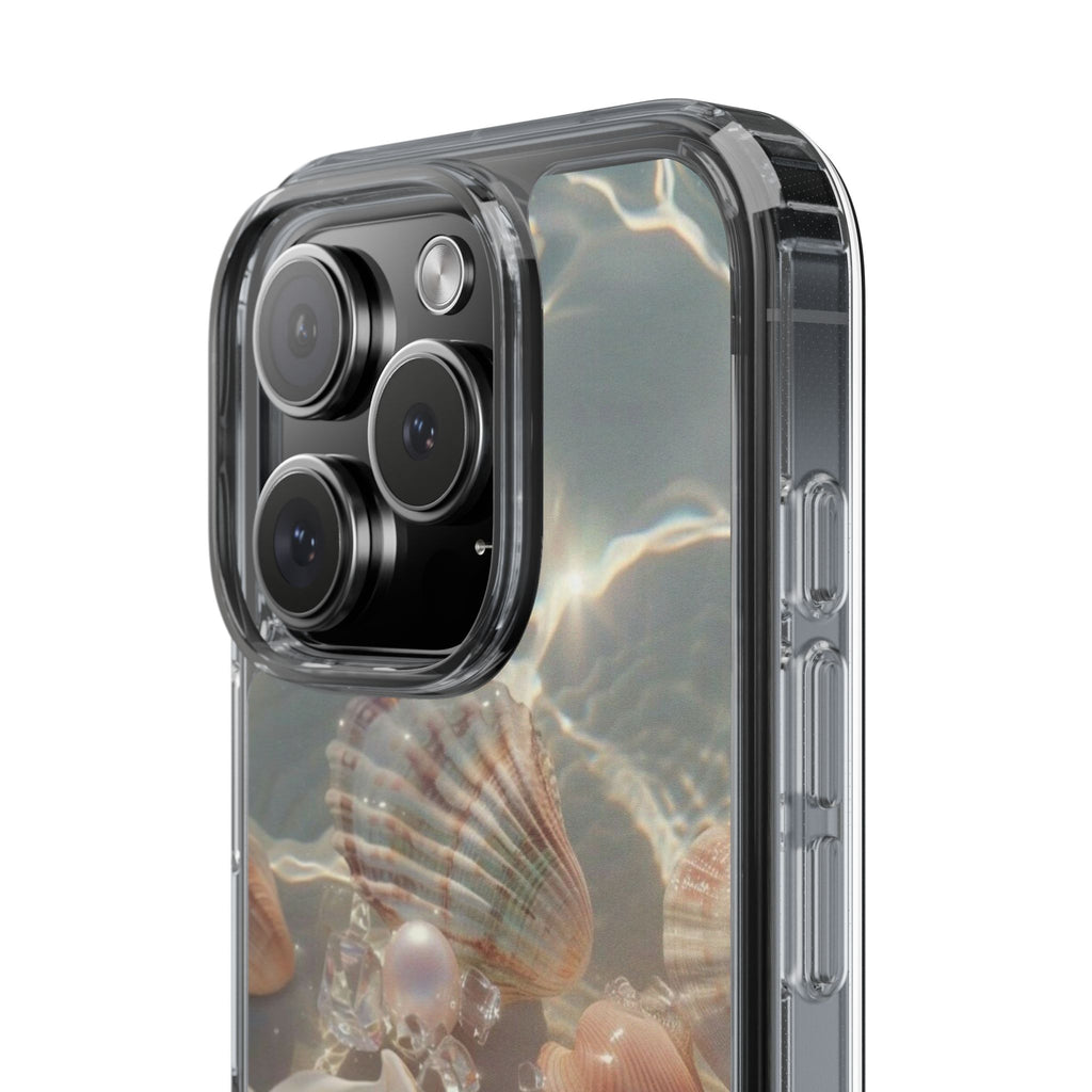 Seashell Pearl Clear Phone Case