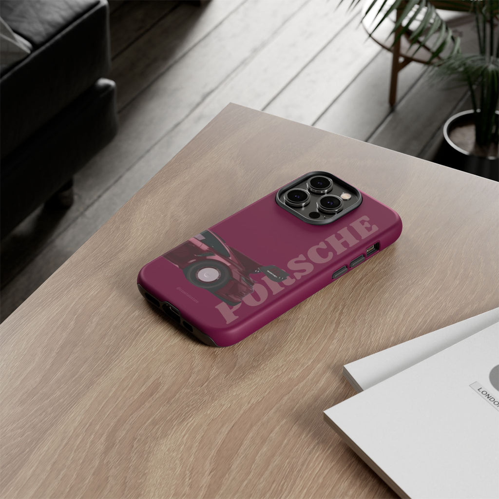 Burgundy Porsche Rear Profile Phone Case | Tough Cases