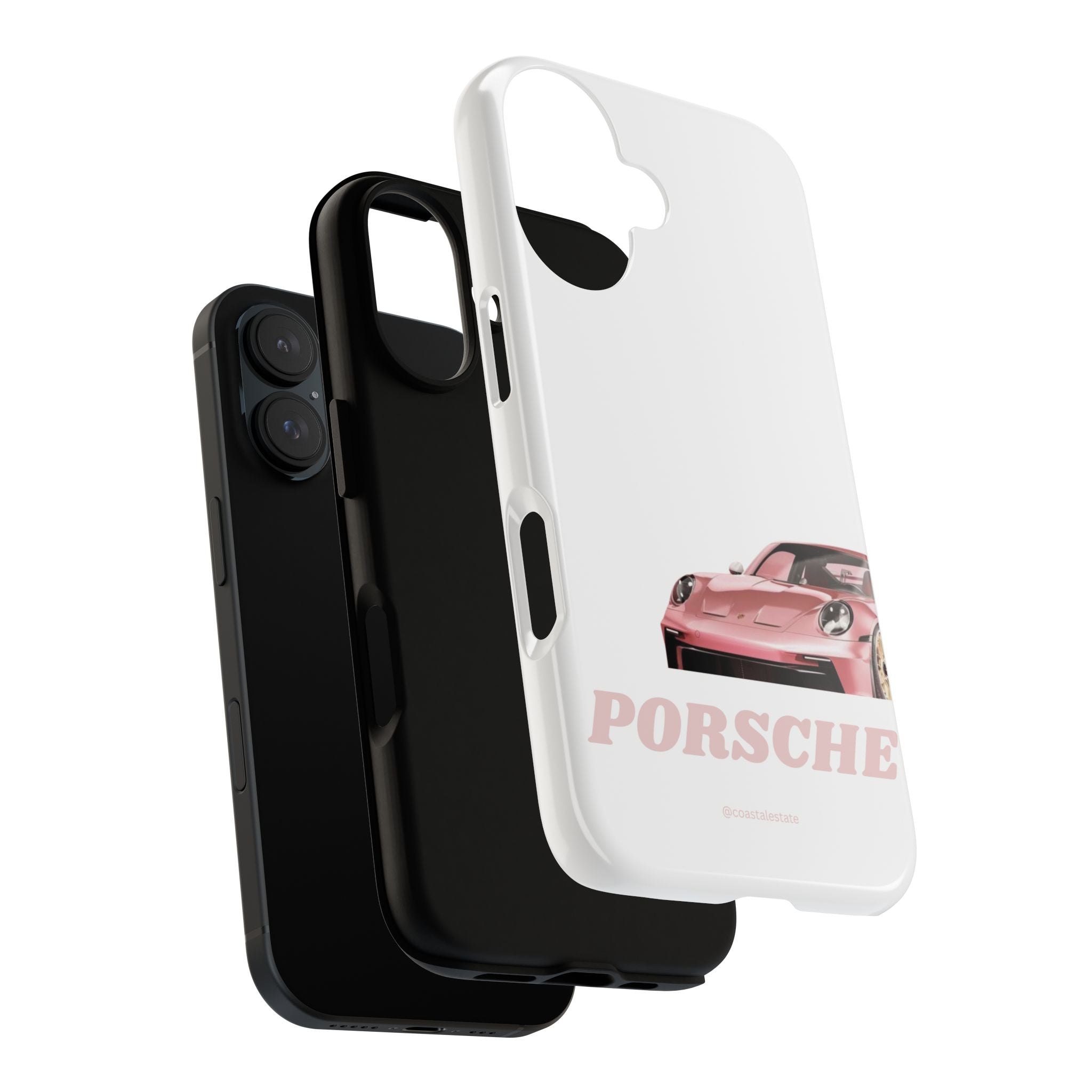 Porsche Pink Sports Car Phone Case - Stylish Automotive iPhone Cover