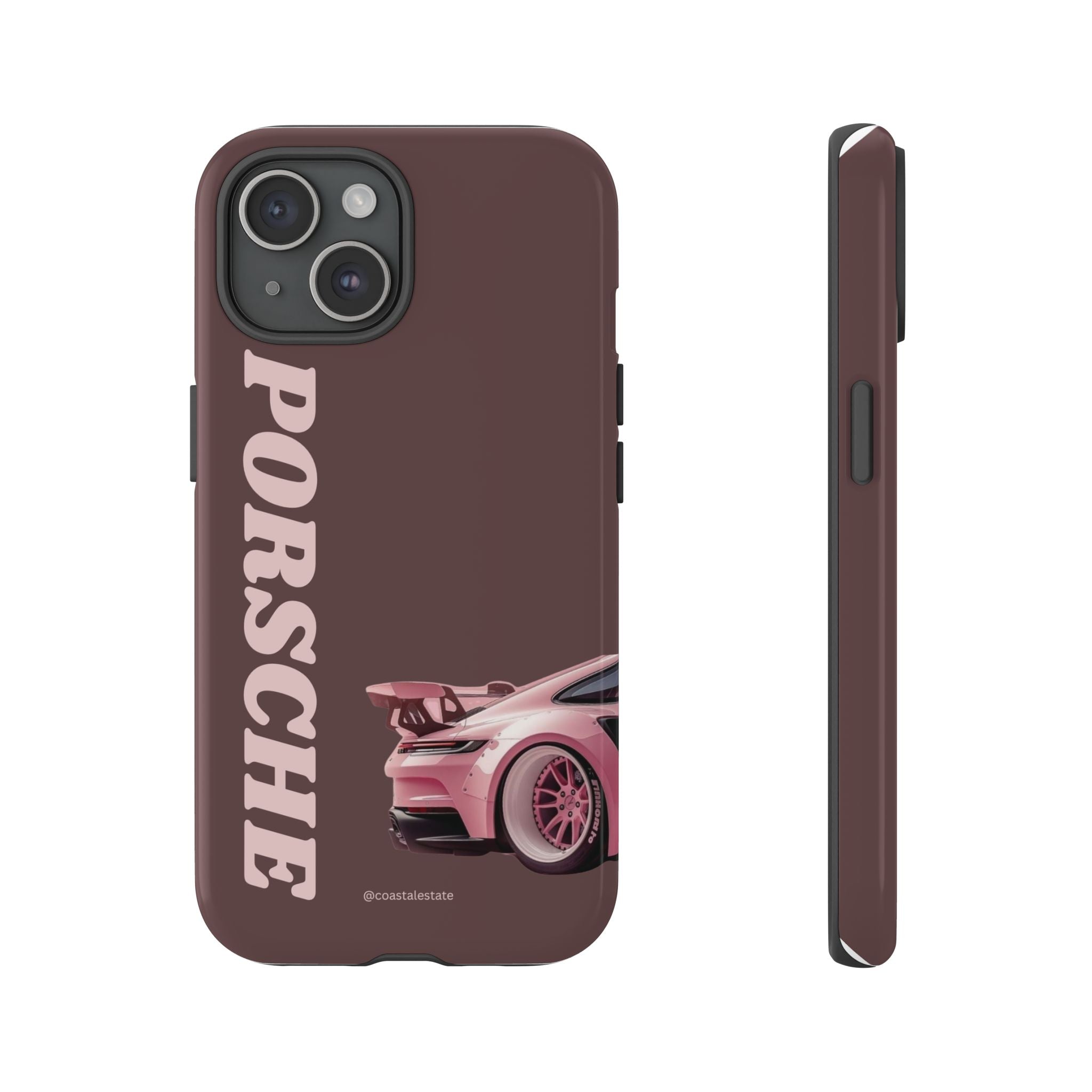Pink Porsche Illustration Phone Case | iPhone Samsung