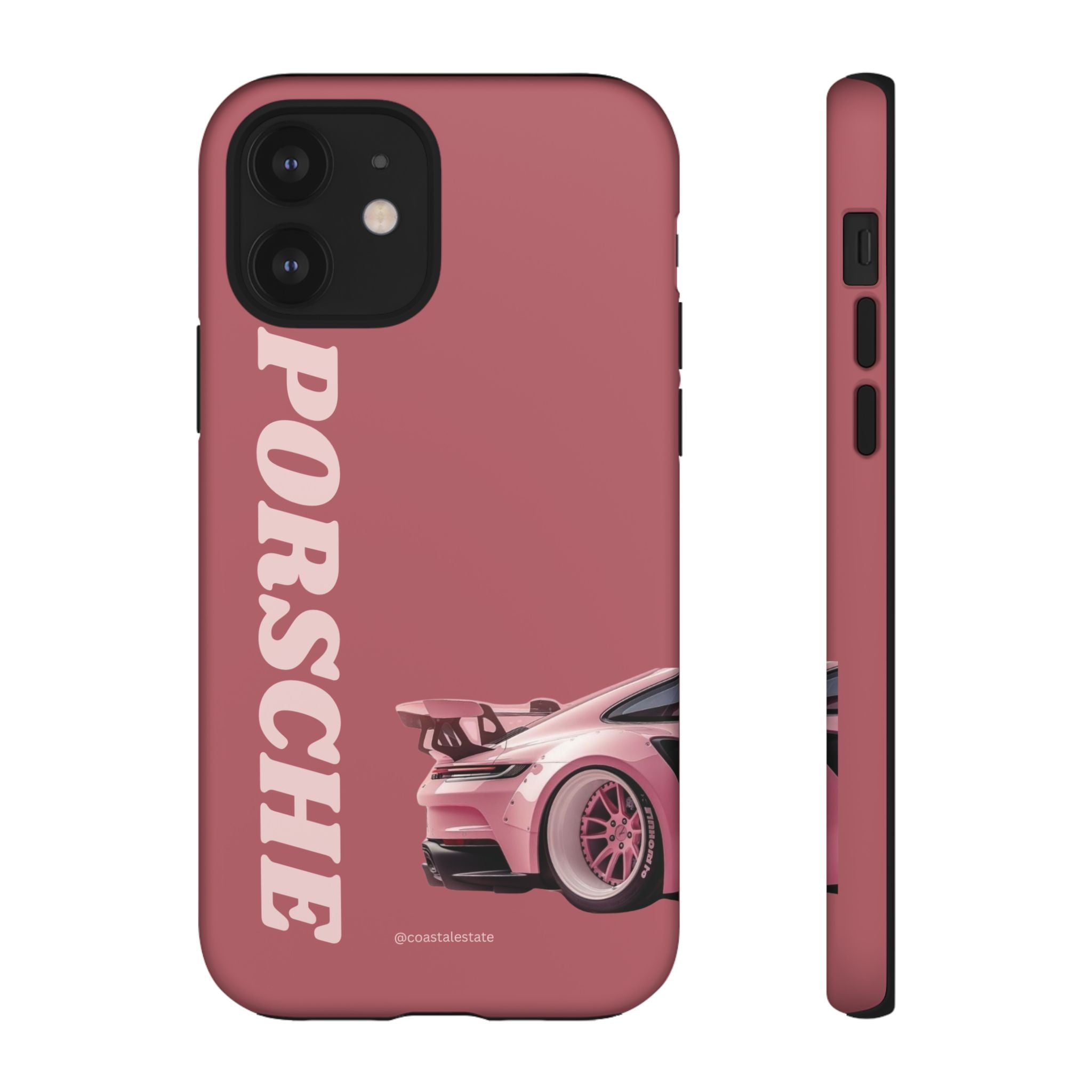 Pink Porsche Graphic Tough Case | Sport Car Phone Cover