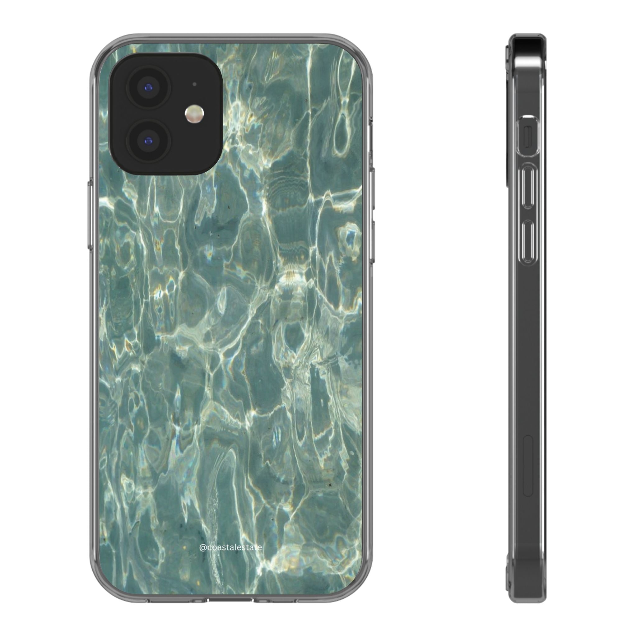 Clear Case — Aqua Pool Water Pattern Phone Case