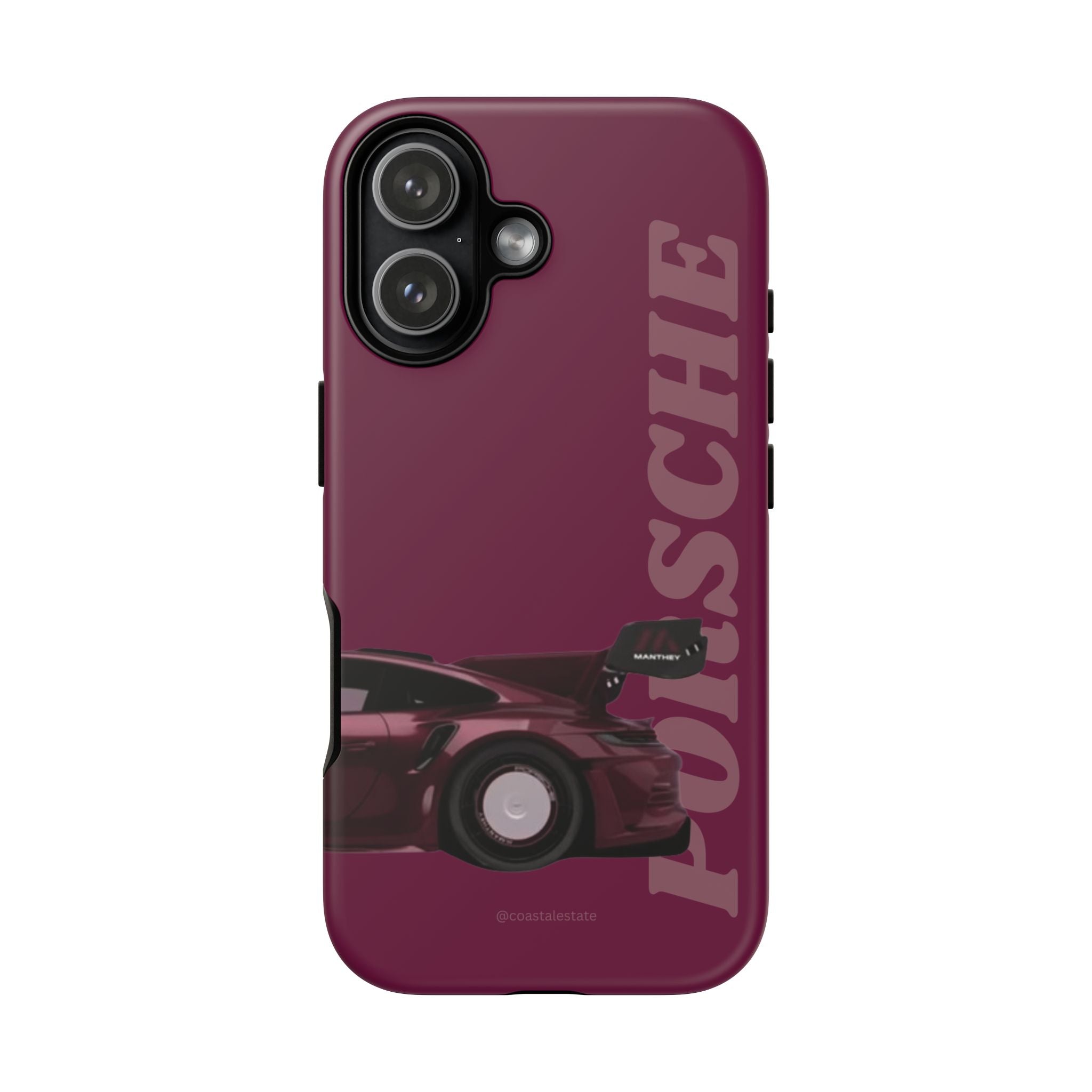 Burgundy Porsche Rear Profile Phone Case | Tough Cases