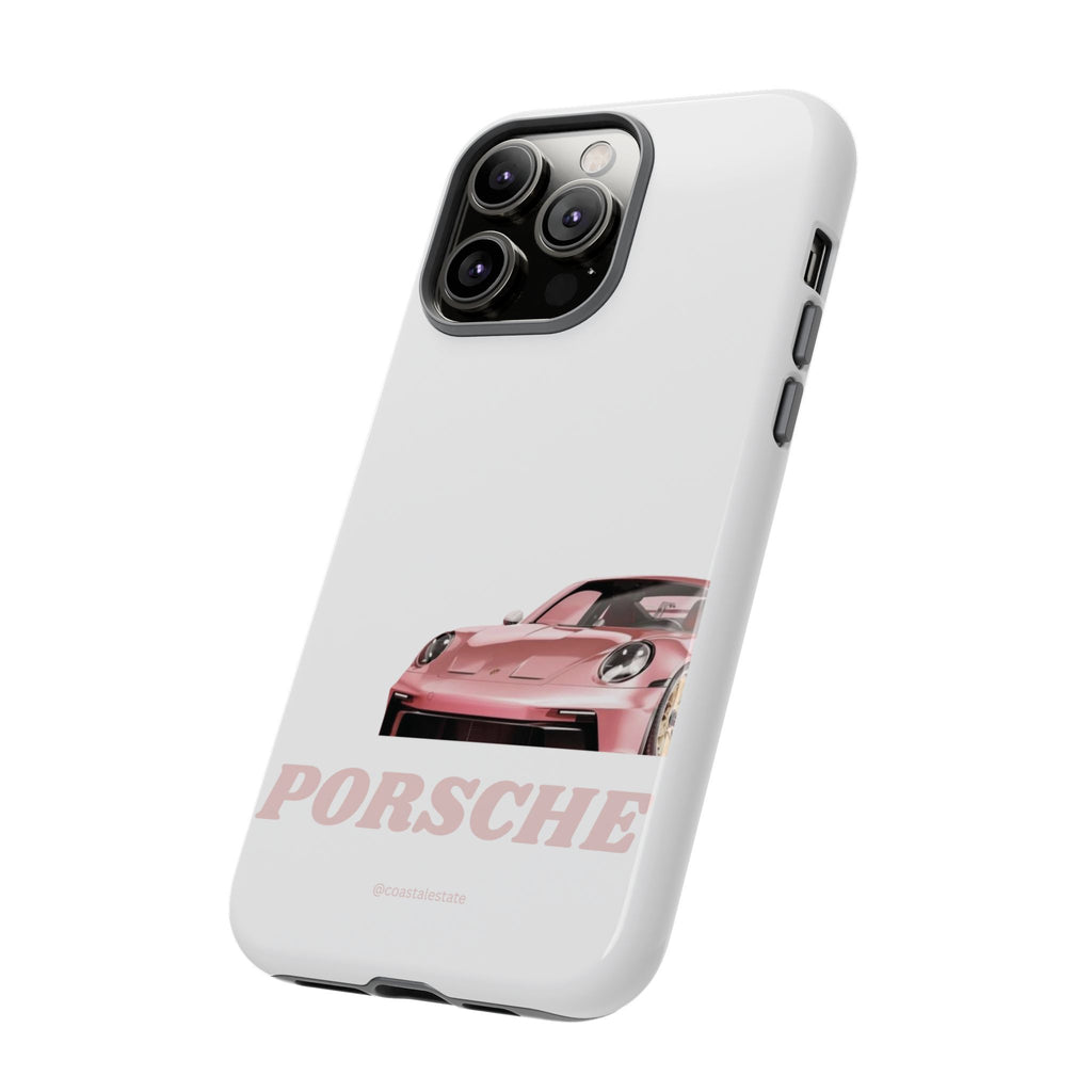 Porsche Pink Sports Car Phone Case - Stylish Automotive iPhone Cover