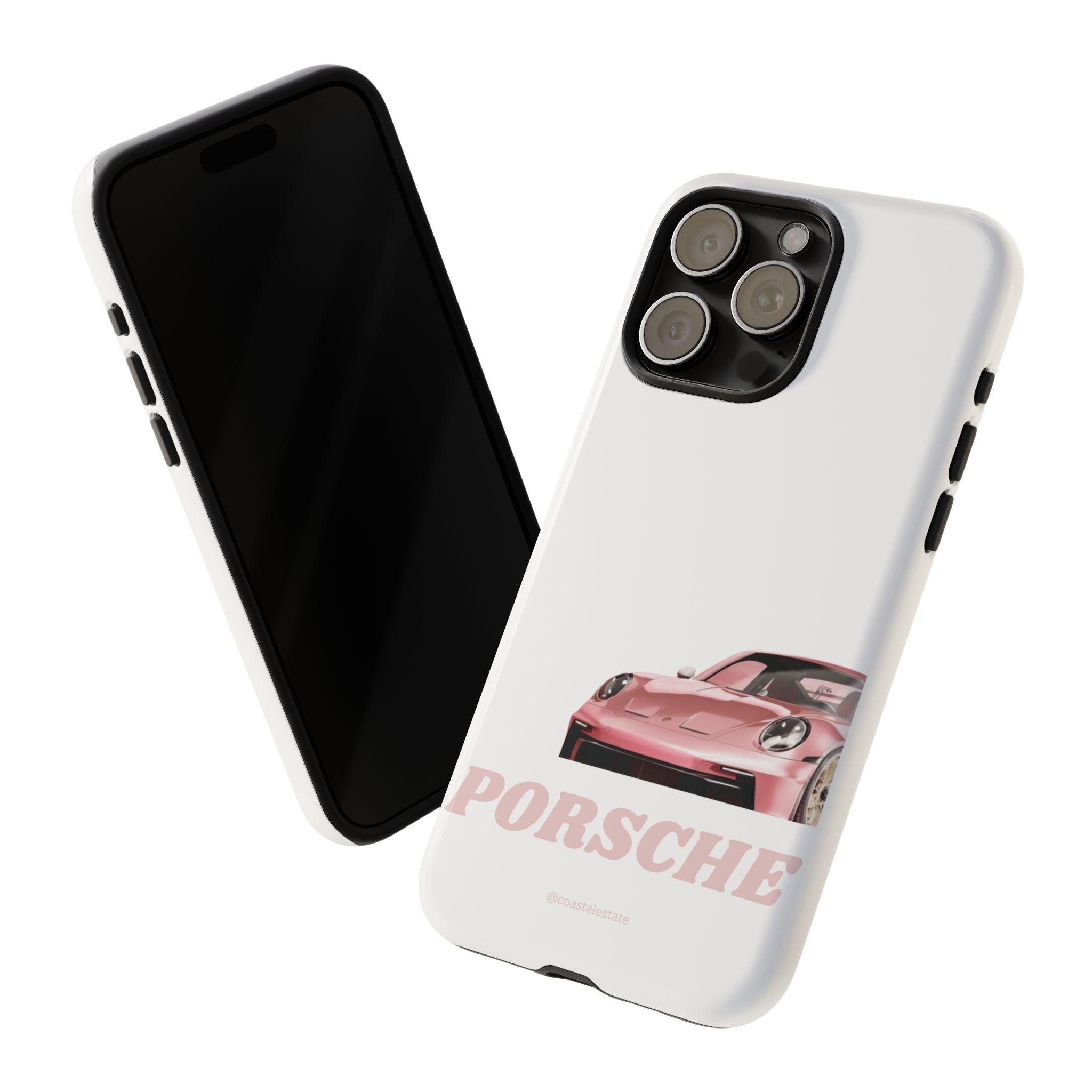Porsche Pink Sports Car Phone Case - Stylish Automotive iPhone Cover