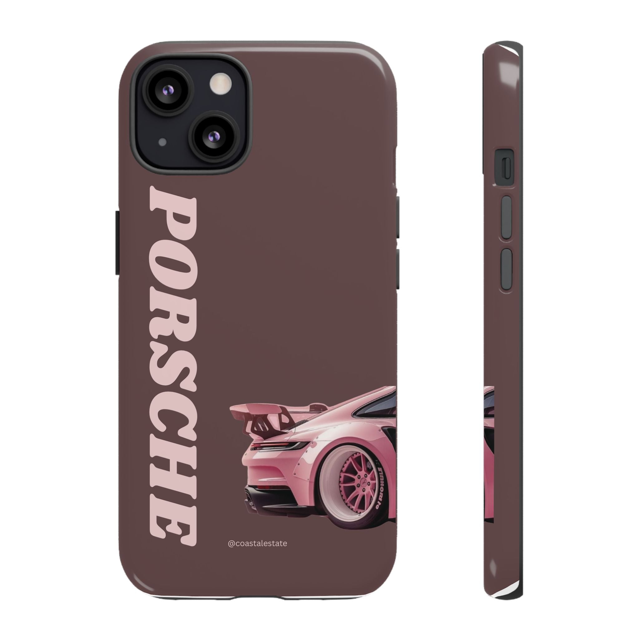Pink Porsche Illustration Phone Case | iPhone Samsung