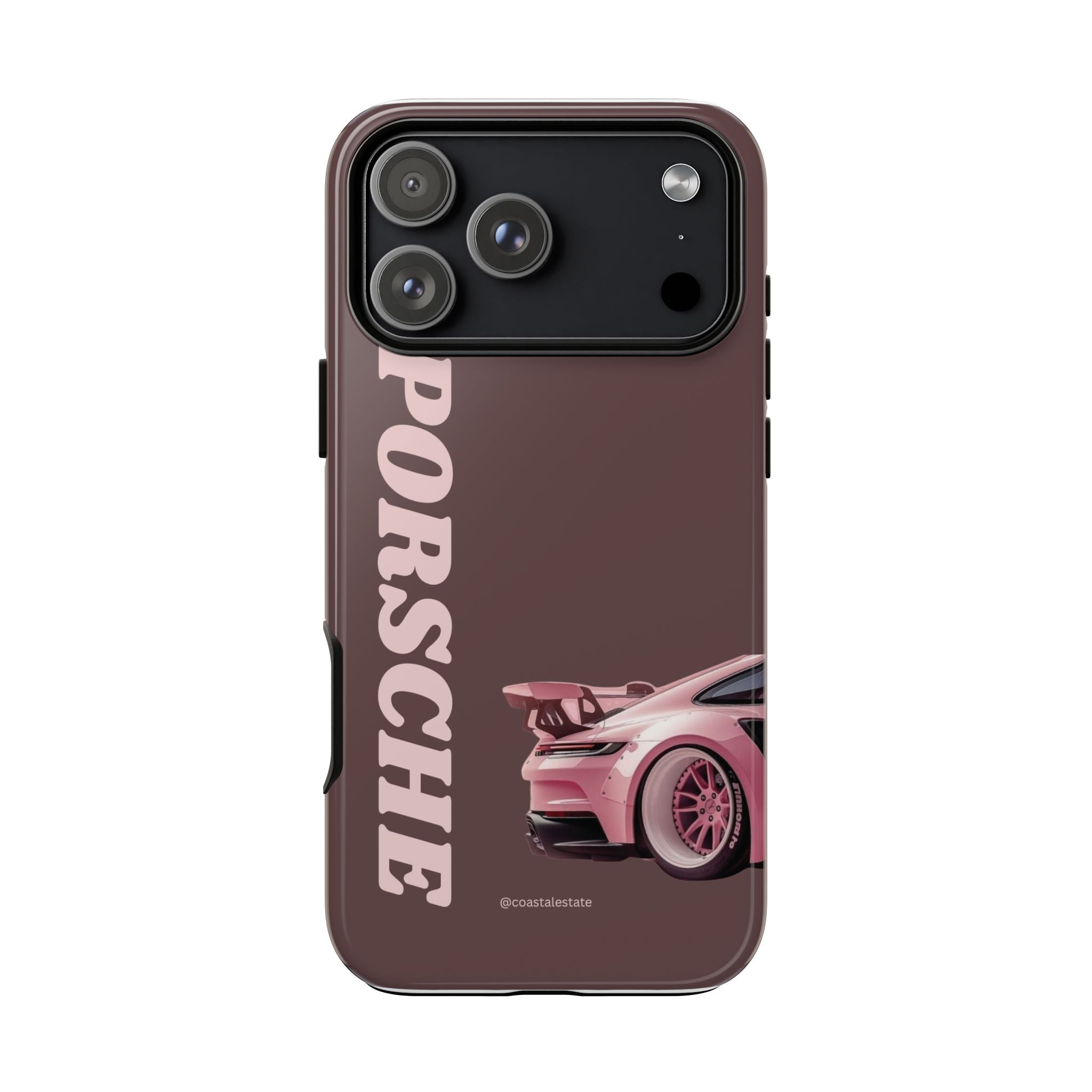 Pink Porsche Illustration Phone Case | iPhone Samsung