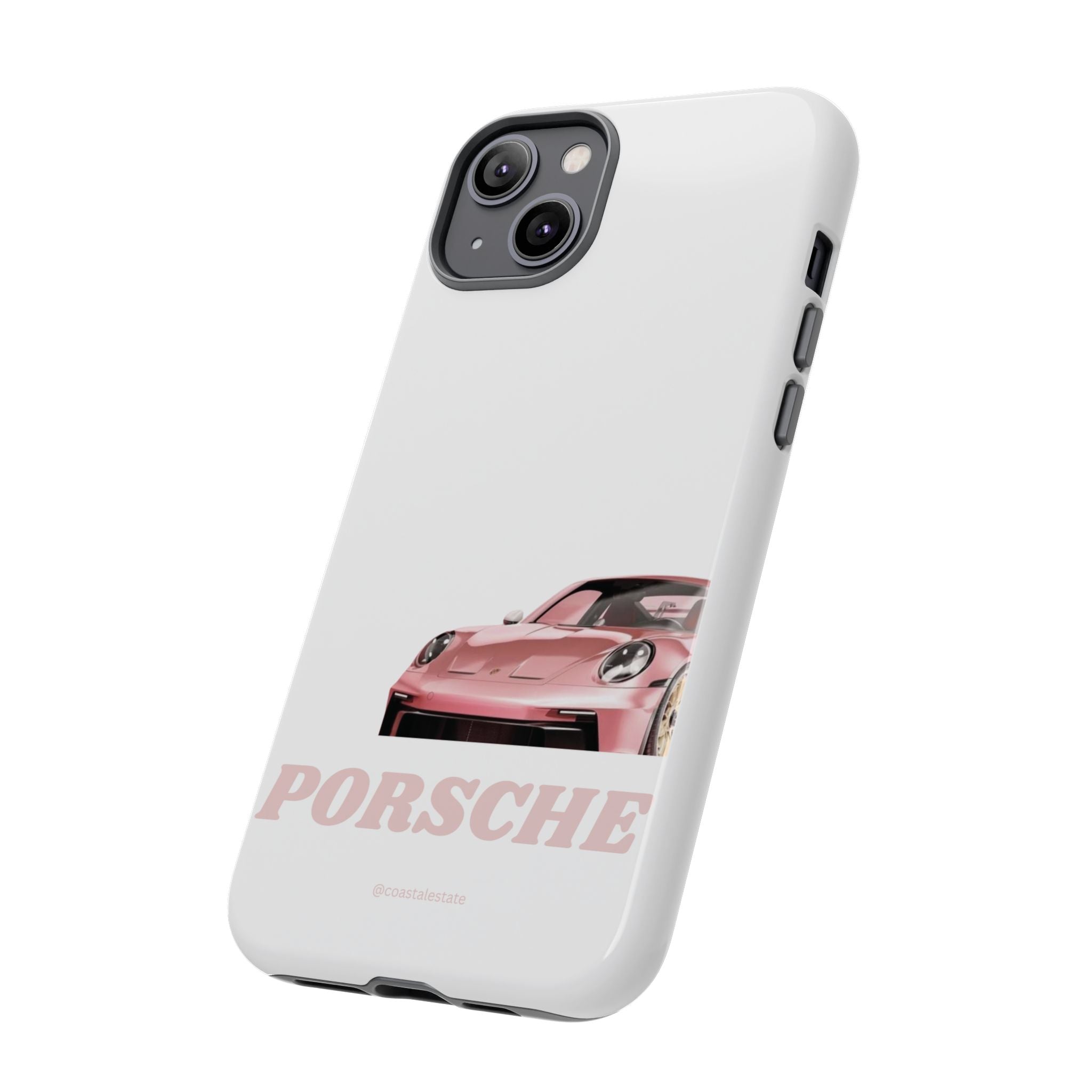 Porsche Pink Sports Car Phone Case - Stylish Automotive iPhone Cover