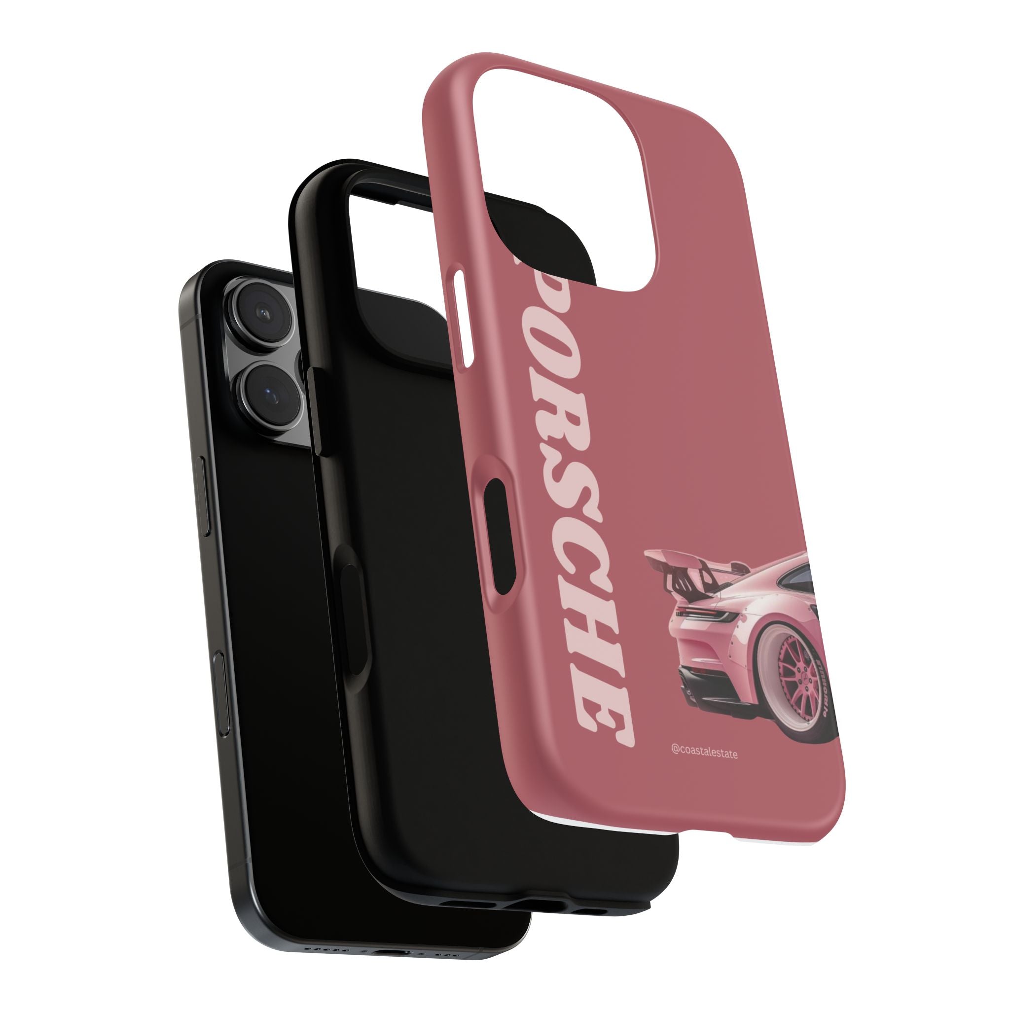 Pink Porsche Graphic Tough Case | Sport Car Phone Cover
