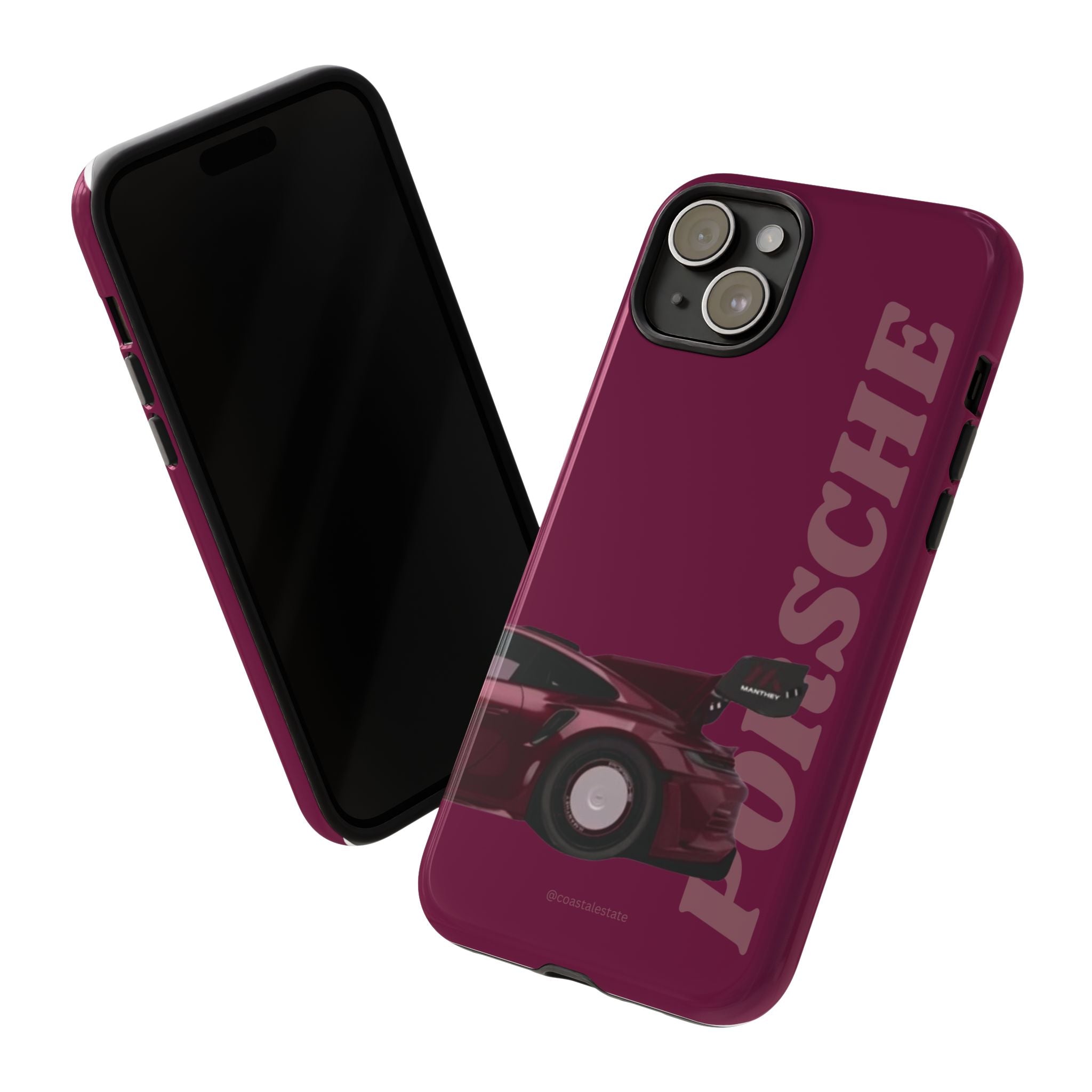 Burgundy Porsche Rear Profile Phone Case | Tough Cases