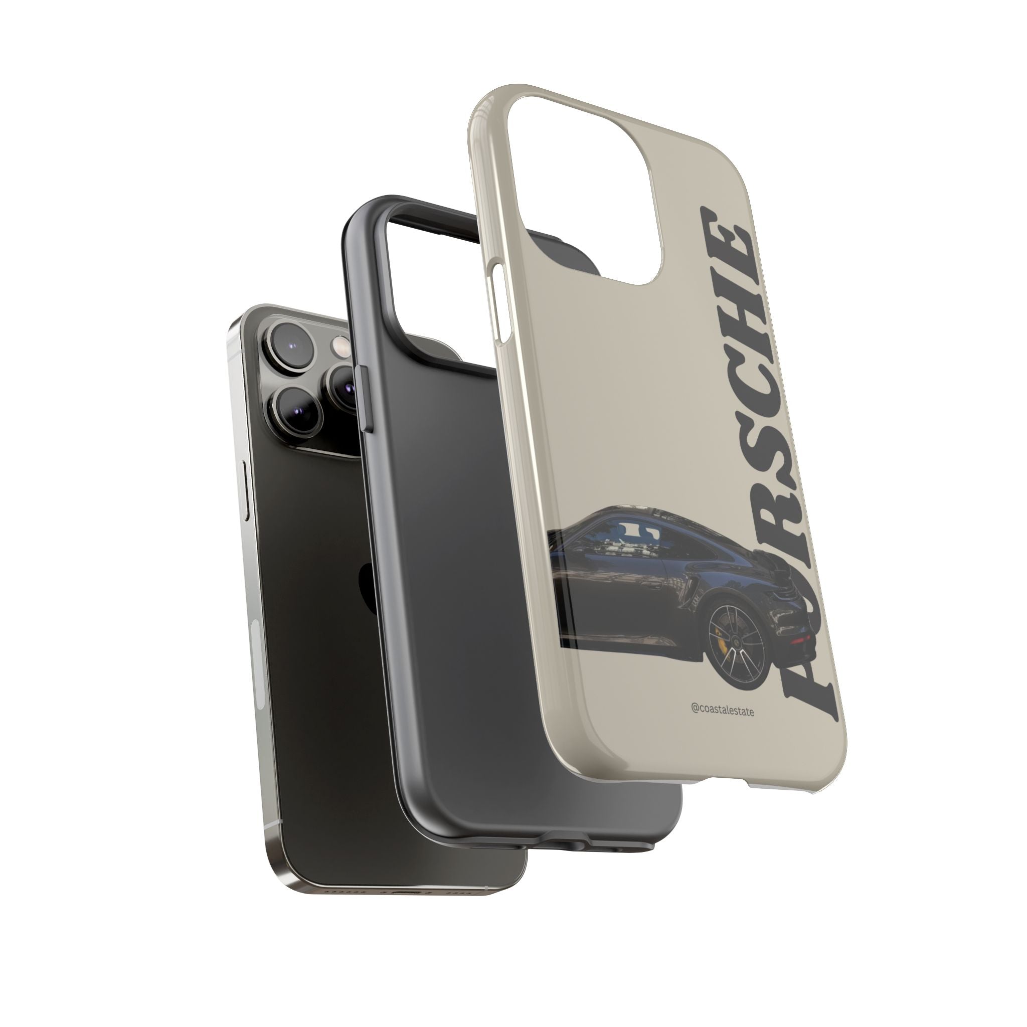 Black Porsche Side Profile Phone Case | Tough Protective Phone Case