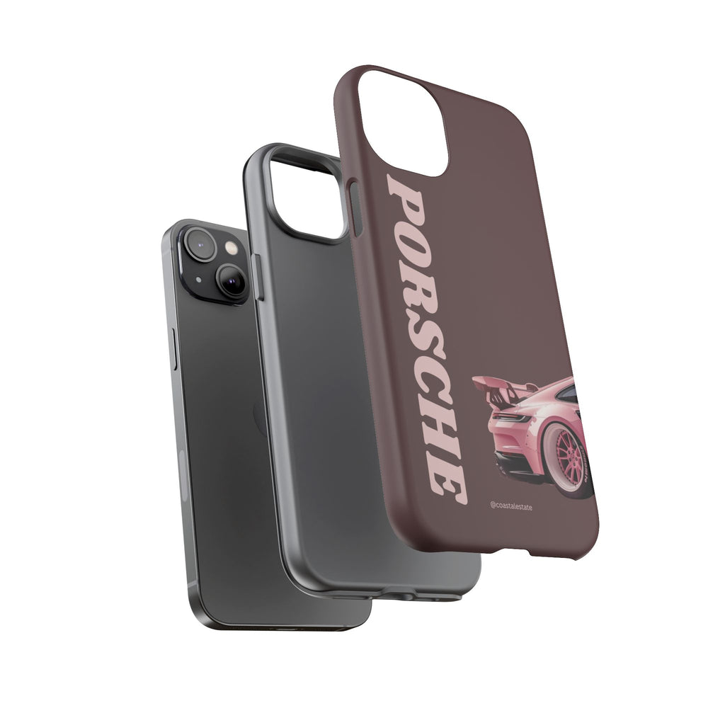 Pink Porsche Illustration Phone Case | iPhone Samsung
