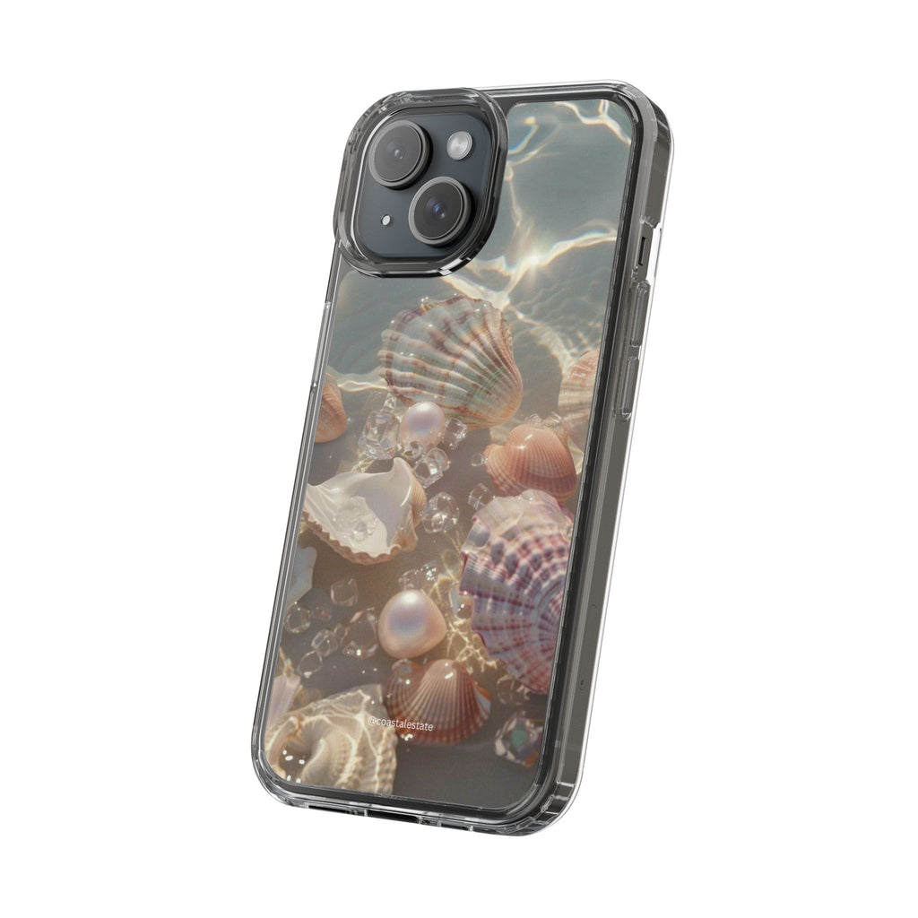 Seashell Pearl Clear Phone Case
