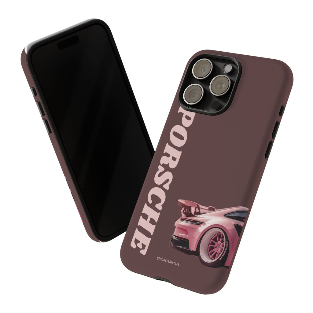 Pink Porsche Illustration Phone Case | iPhone Samsung