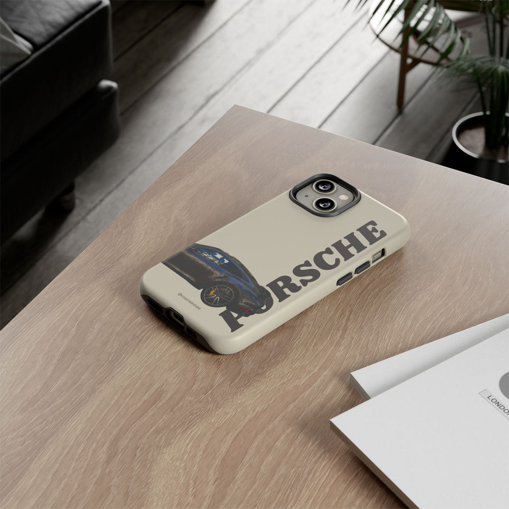 Black Porsche Side Profile Phone Case | Tough Protective Phone Case