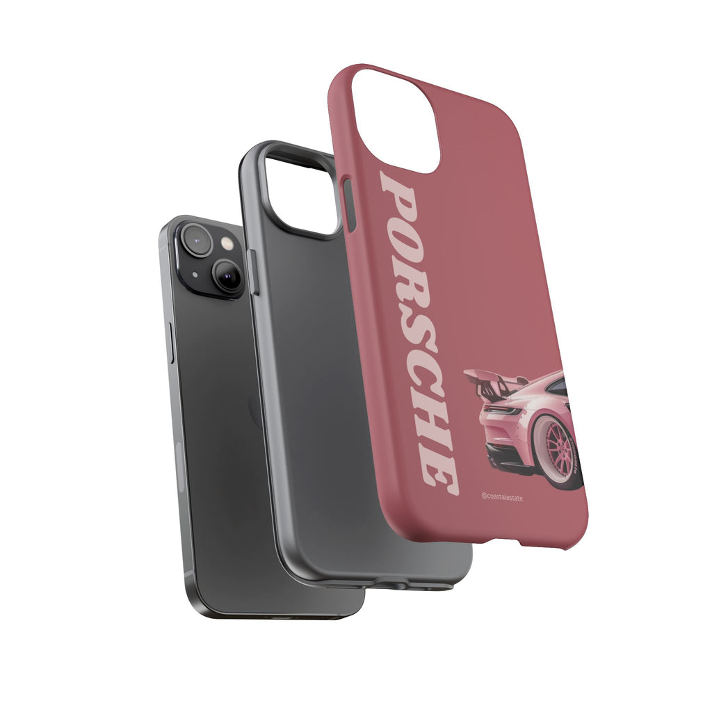 Pink Porsche Graphic Tough Case | Sport Car Phone Cover