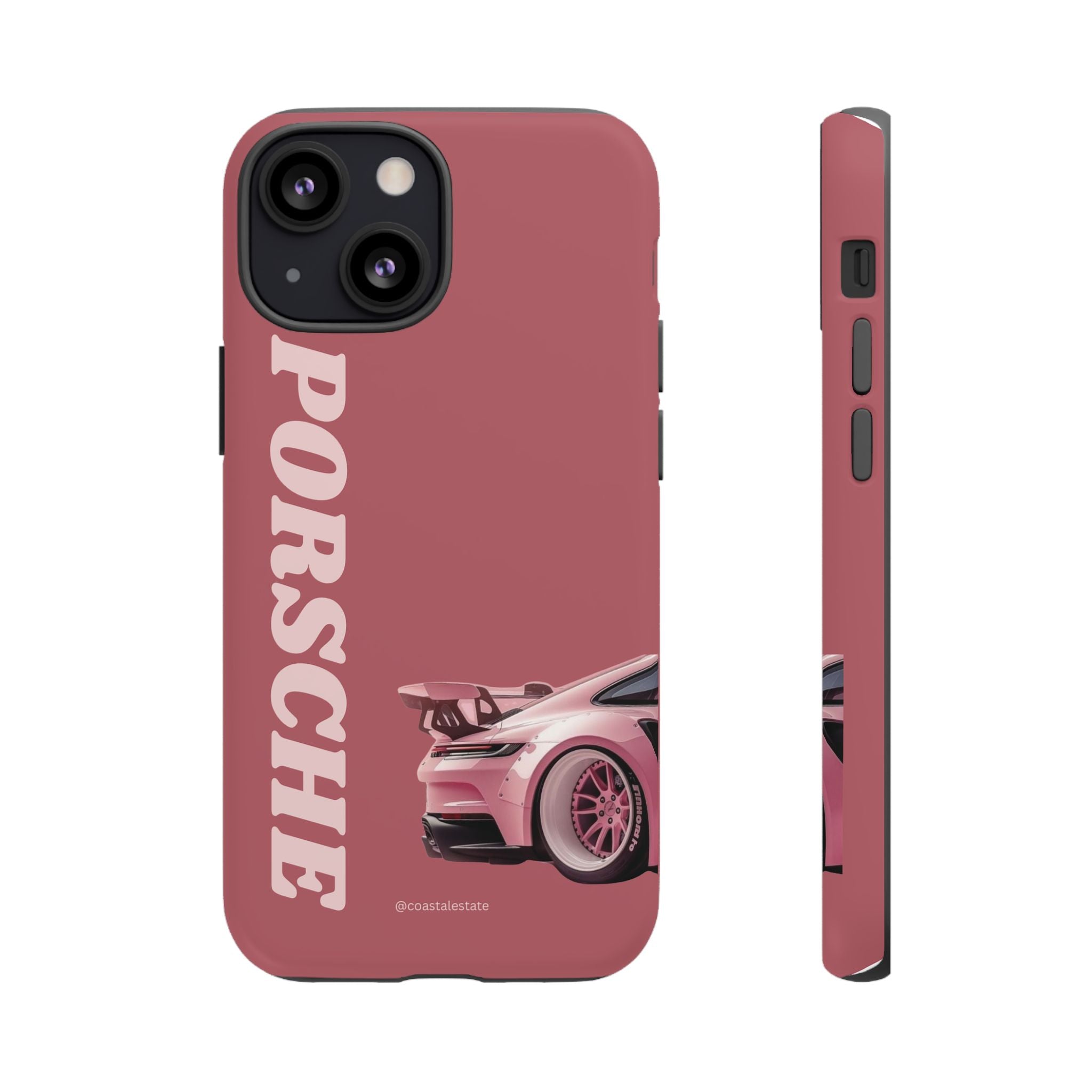 Pink Porsche Graphic Tough Case | Sport Car Phone Cover