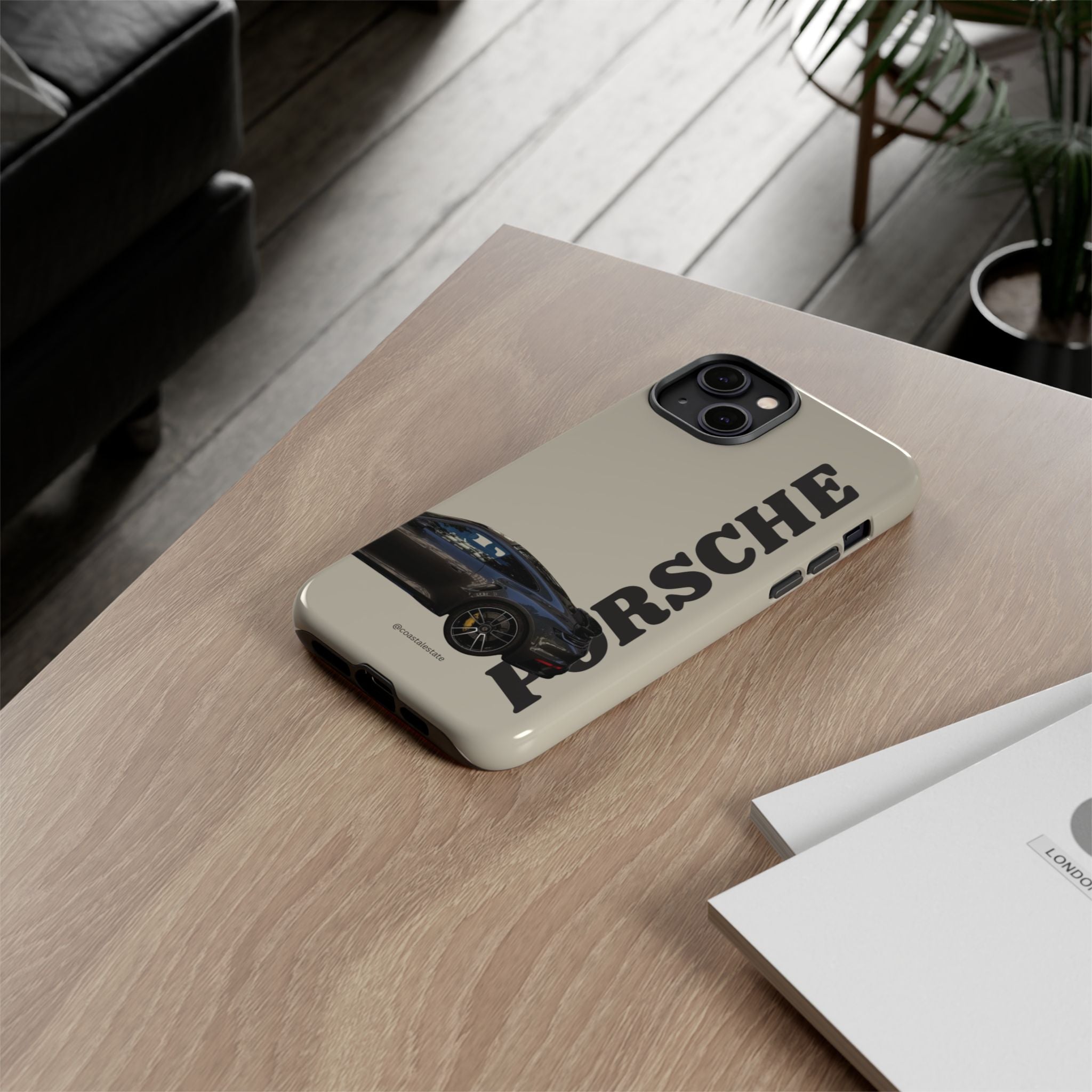 Black Porsche Side Profile Phone Case | Tough Protective Phone Case