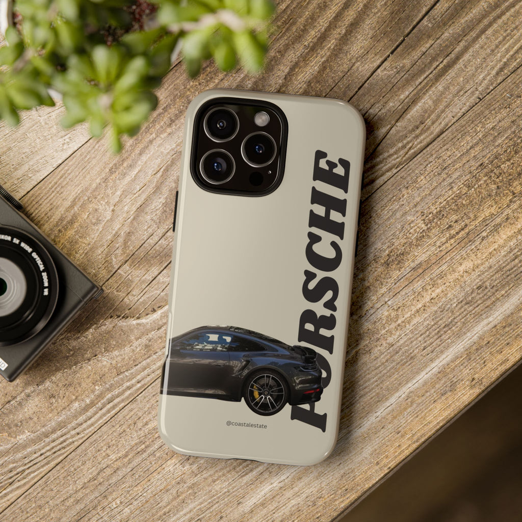 Black Porsche Side Profile Phone Case | Tough Protective Phone Case