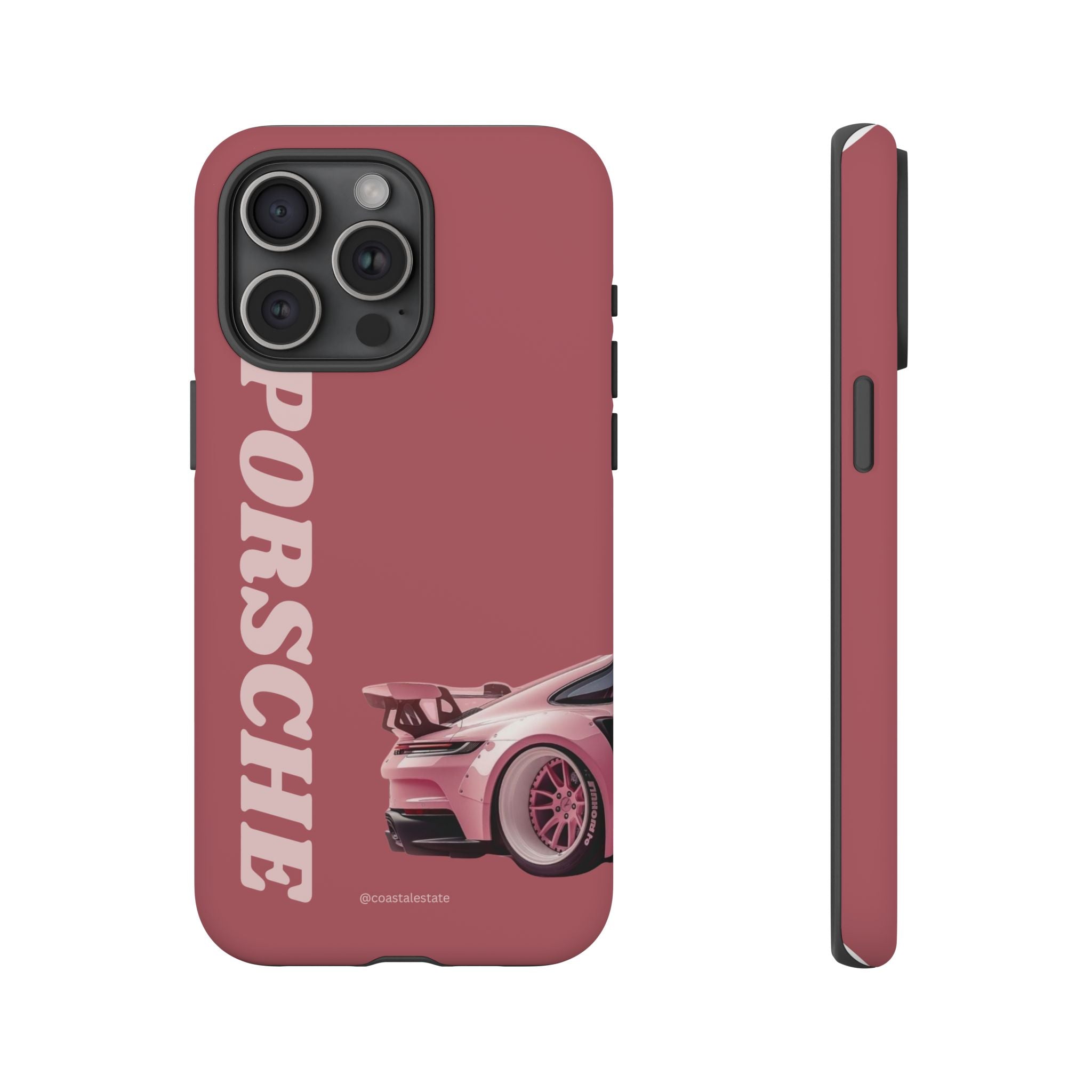 Pink Porsche Graphic Tough Case | Sport Car Phone Cover