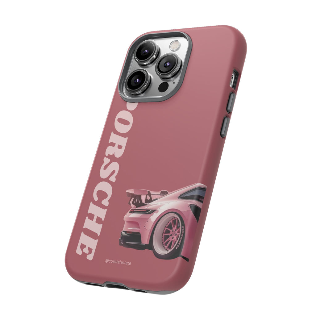 Pink Porsche Graphic Tough Case | Sport Car Phone Cover